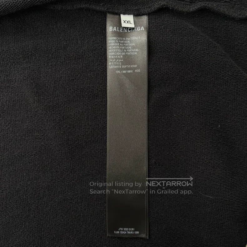 Balenciaga Balenciaga Tie-Dye Logo Embroidered Zip Hooded Jacket Size US XXL / EU 58 / 5 - 4 Thumbnail