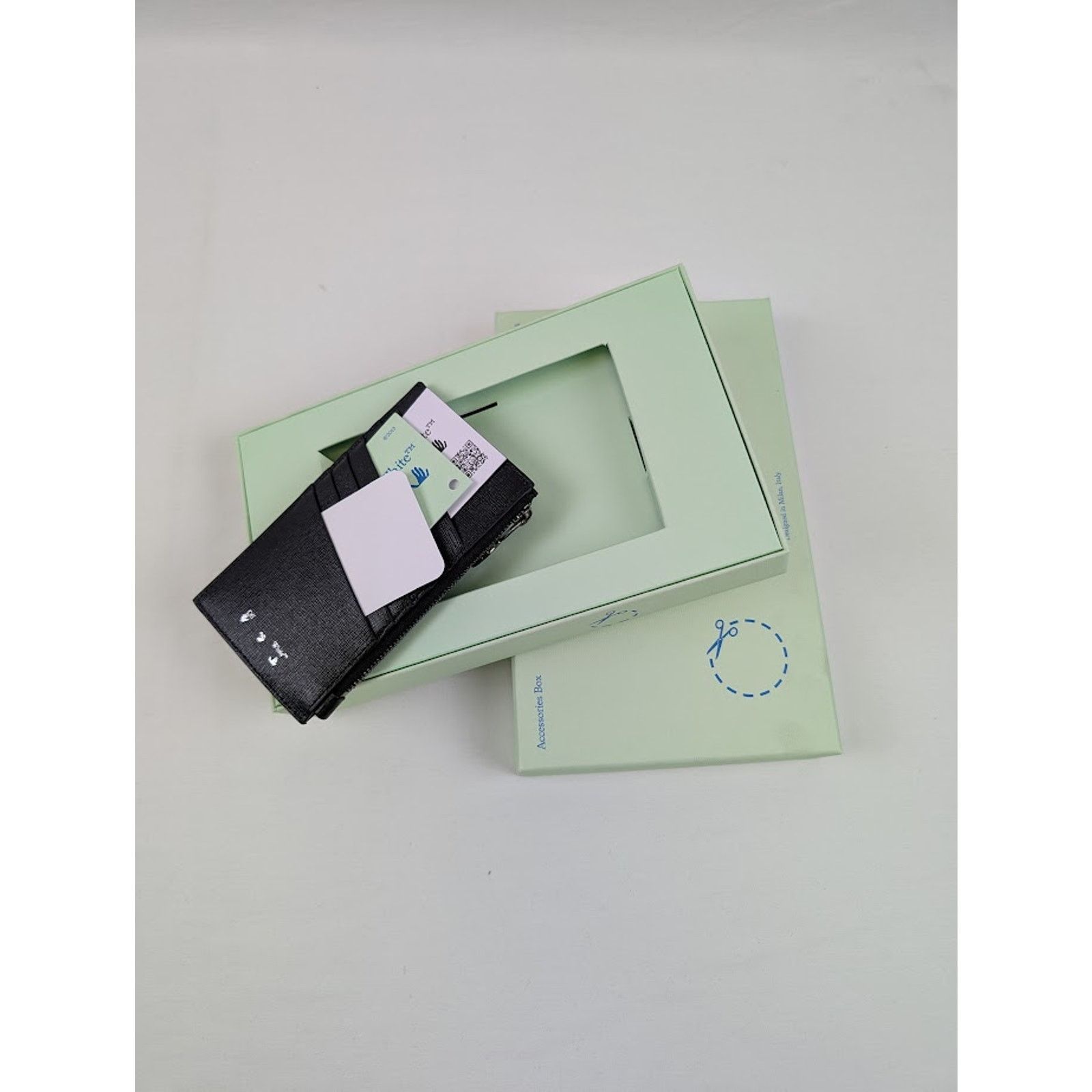 Off-White o1rshd1 Size: OS / Binder Zipped Card Case in Black/White Size ONE SIZE - 7 Thumbnail