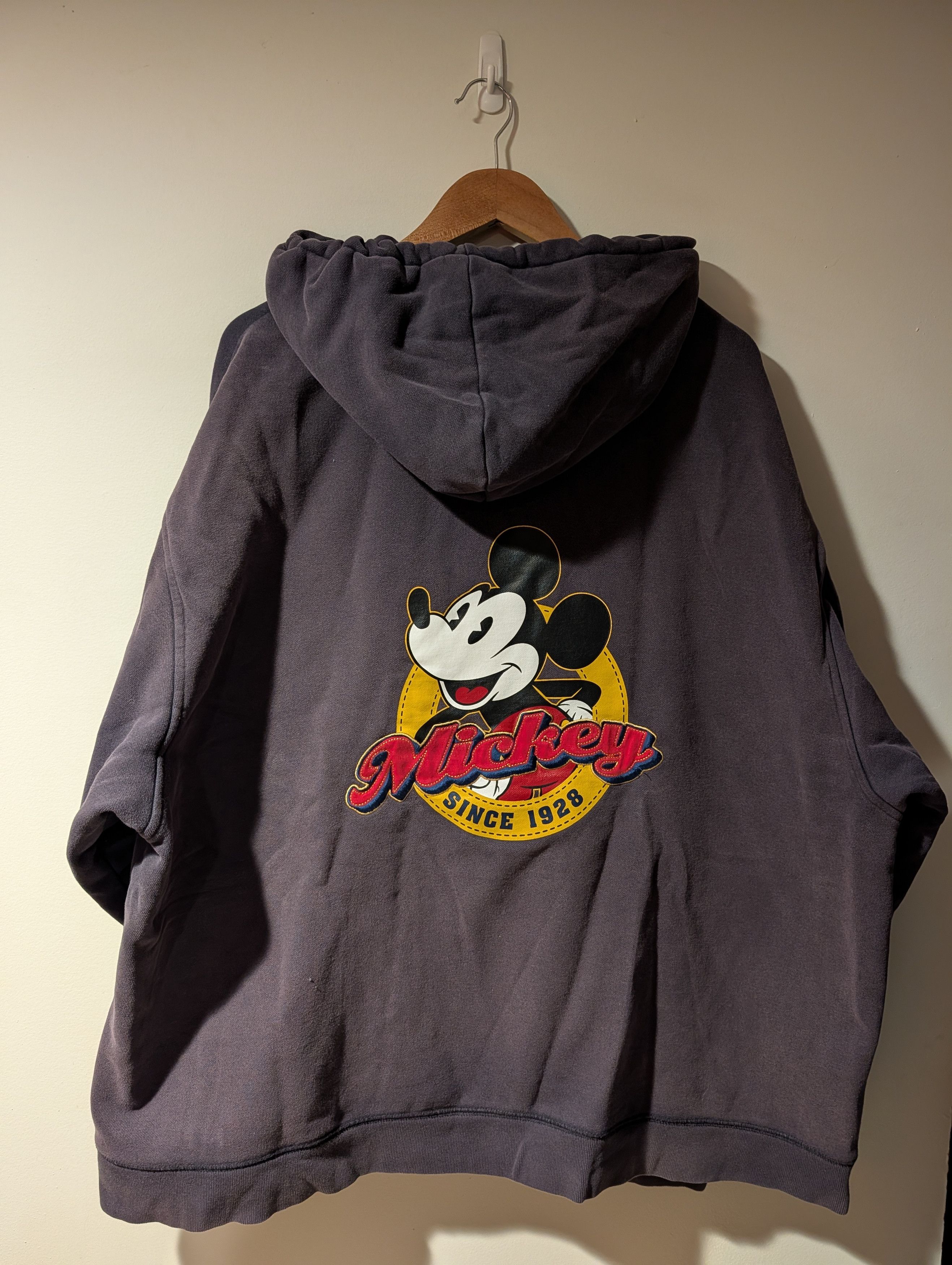 Disney Vintage Y2K Mickey Mouse Big Print Disney Full Zip Hoodie Size US XXL / EU 58 / 5 - 1 Thumbnail