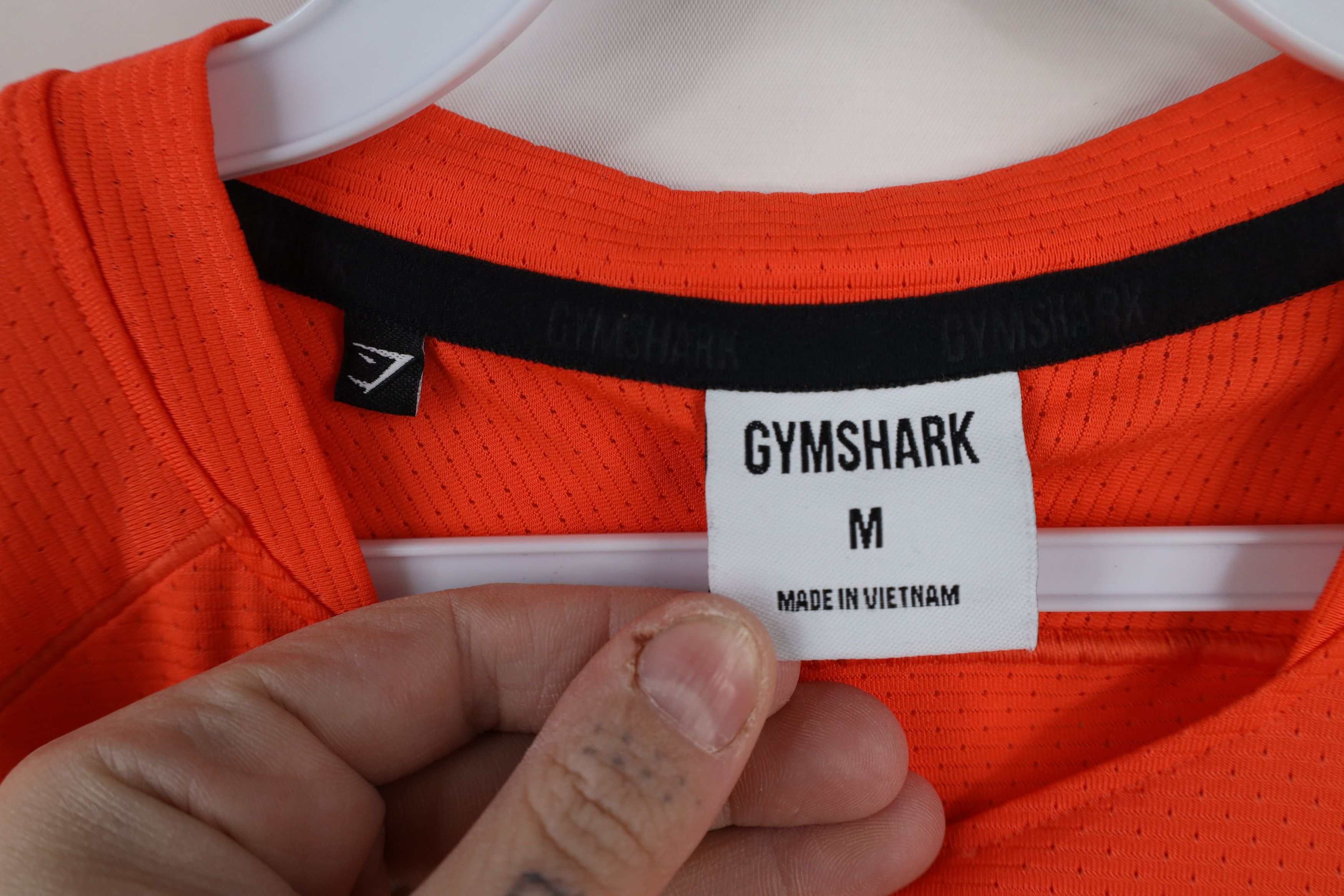 Gymshark × Vintage Gymshark Vented Knit Speed Running Gym T-Shirt Orange Size US M / EU 48-50 / 2 - 6 Thumbnail