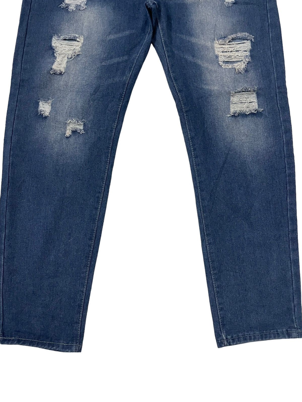 Japanese Brand Japanese Brand Romwe Distressed Denim Jeans Size US 36 / EU 52 - 5 Thumbnail