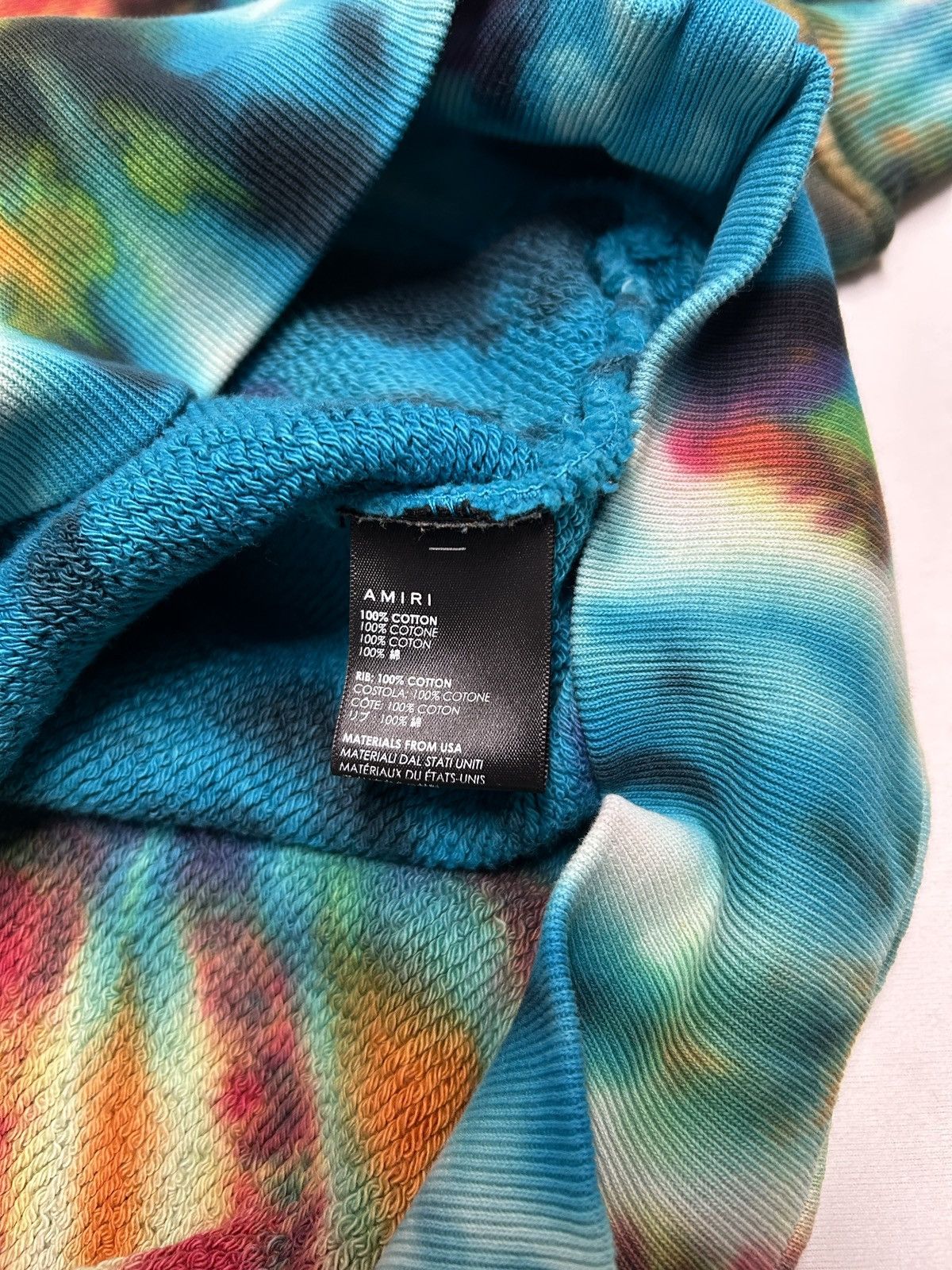 Amiri 2019 Tie Dye Logo Crewneck Size US M / EU 48-50 / 2 - 5 Thumbnail