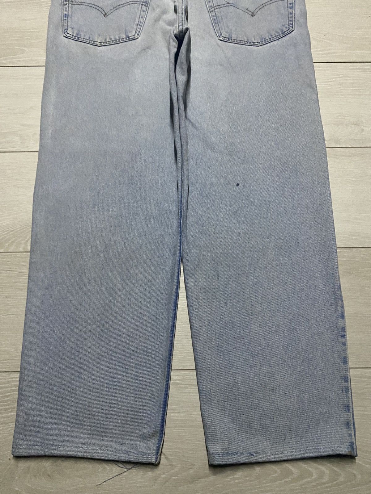 Levi's Vintage Levis 550 Light Wash Distressed Jeans Size US 38 / EU 54 - 6 Thumbnail