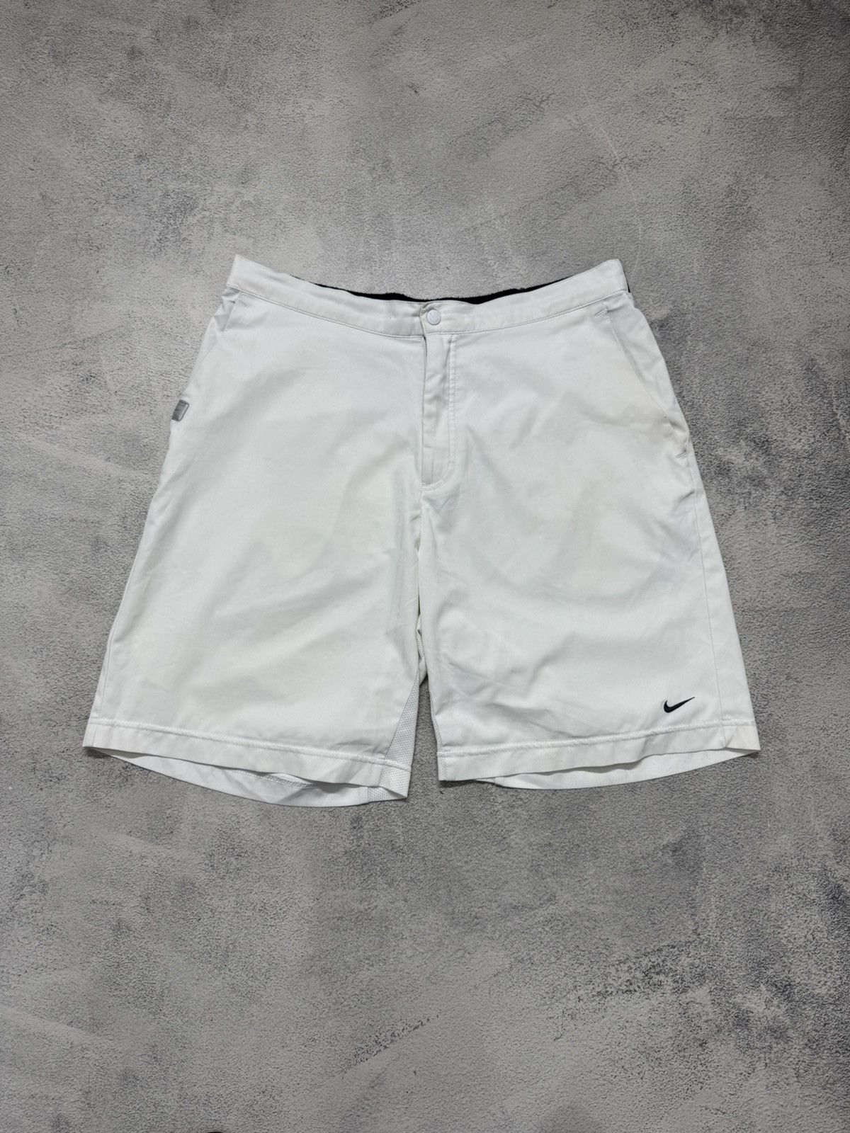 Nike Vintage Y2k Nike Swoosh Nylon Shorts Size US 34 / EU 50 - 1 Thumbnail