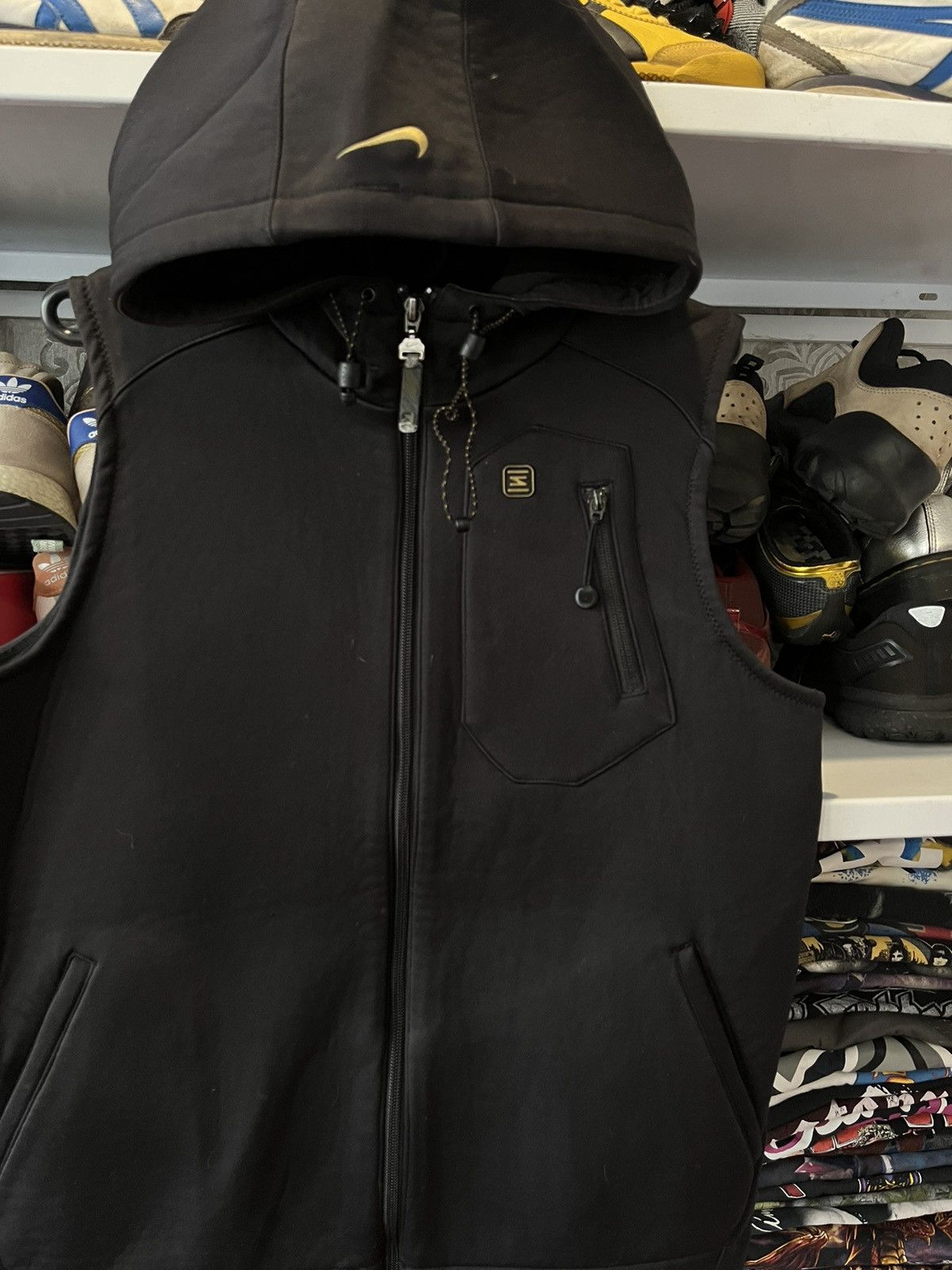 Nike Rare Vintage Nike Shox vest Drill size S hood logo Y2K Size US S / EU 44-46 / 1 - 10 Thumbnail