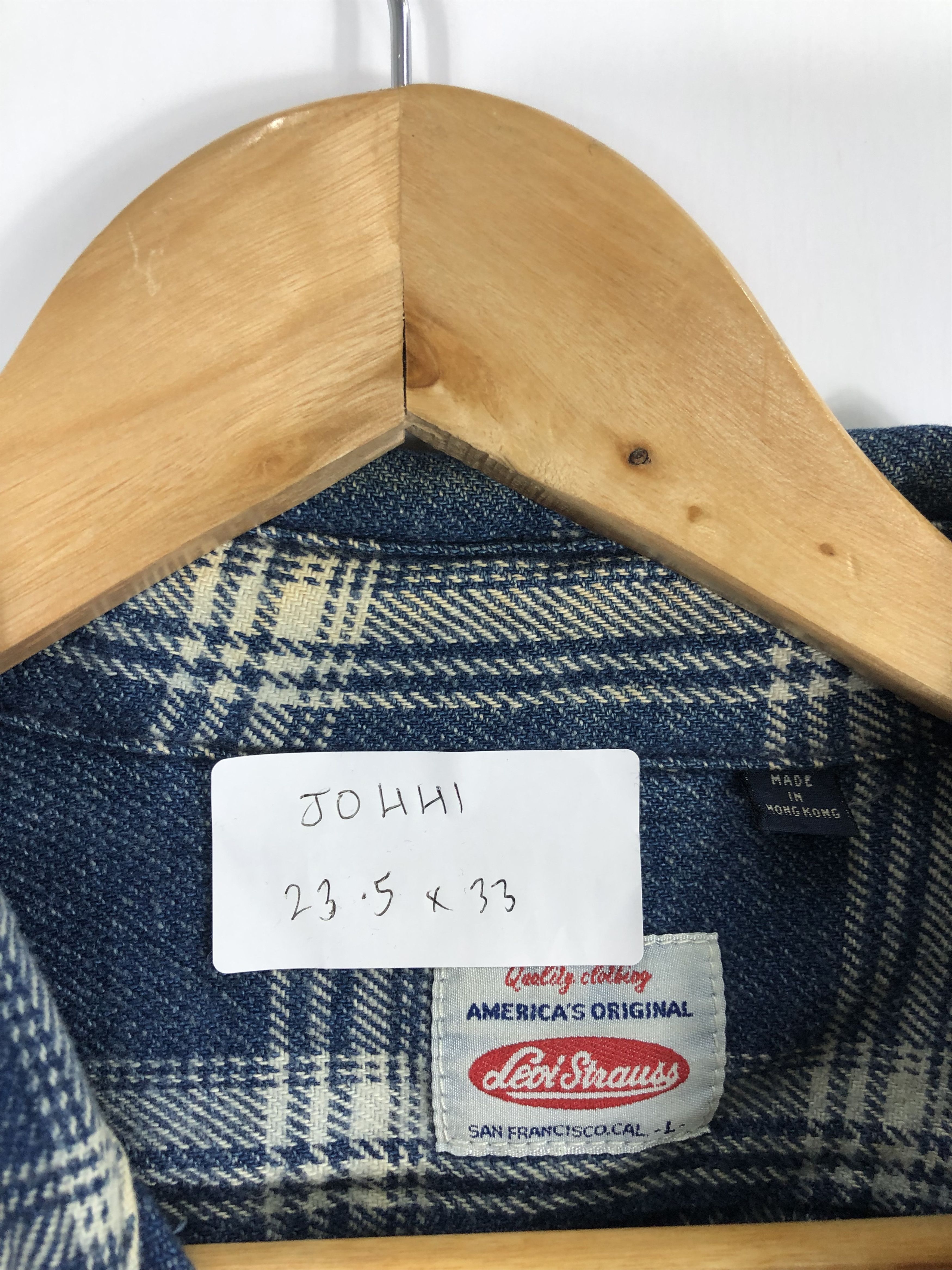 Flannel × Levi's × Vintage Vintage 90s Levis Flannel Plaid Shirt J0441 Size US L / EU 52-54 / 3 - 11 Thumbnail