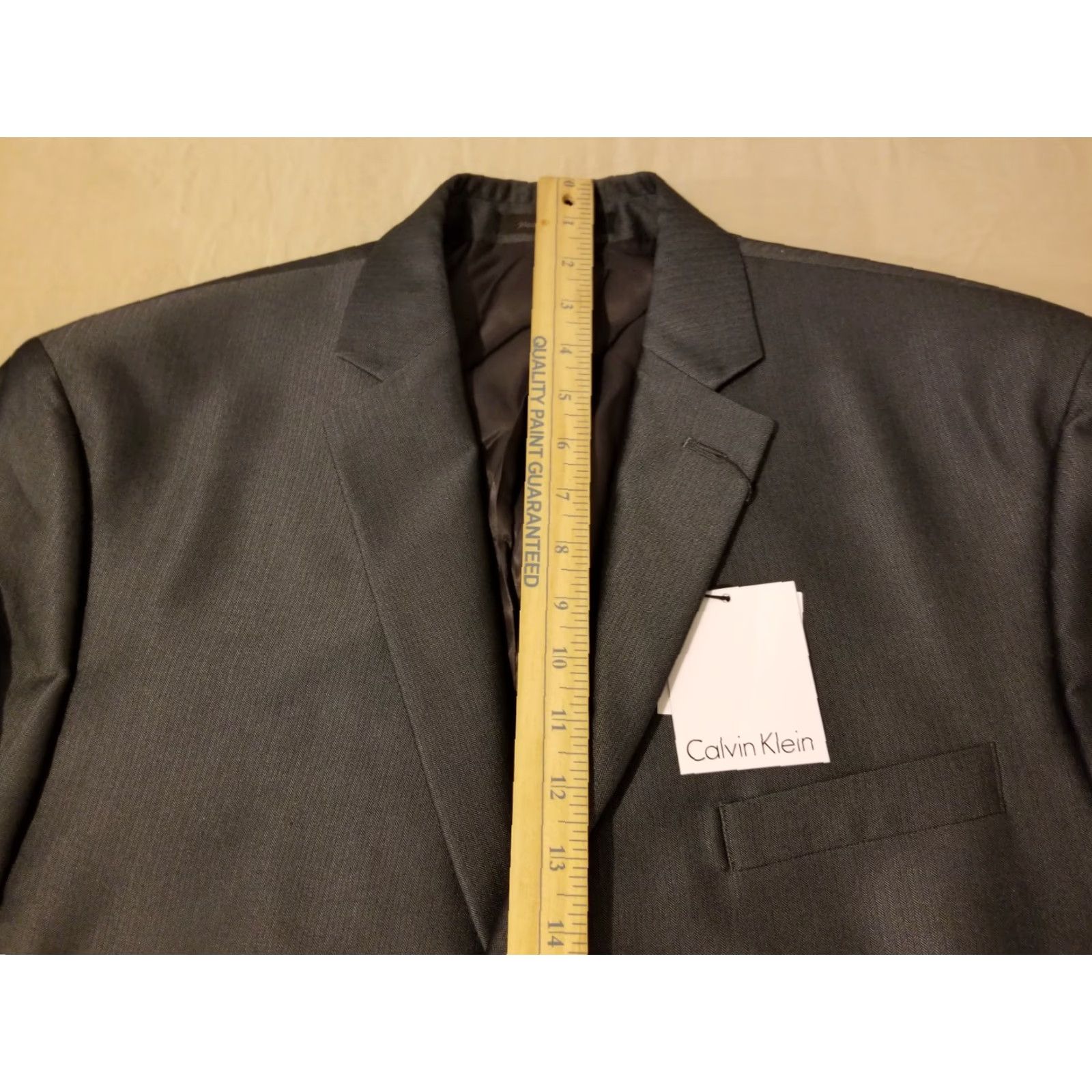 Calvin Klein Calvin Klein Blazer 3-in-1 Jacket Mens Long 46L Gray Sports Jacket Coat Size 46R - 5 Thumbnail