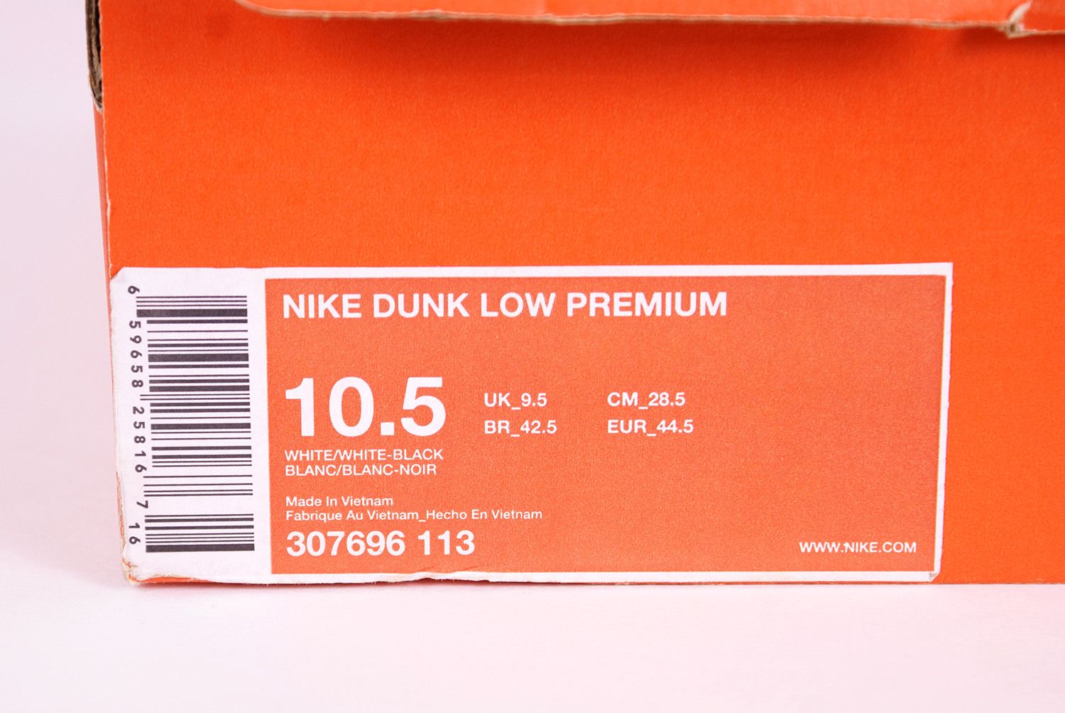 Nike 2007 Nike Dunk Low Premium JORDAN PACK TUXEDO White Black XI Size US 10.5 / EU 43-44 - 14 Thumbnail