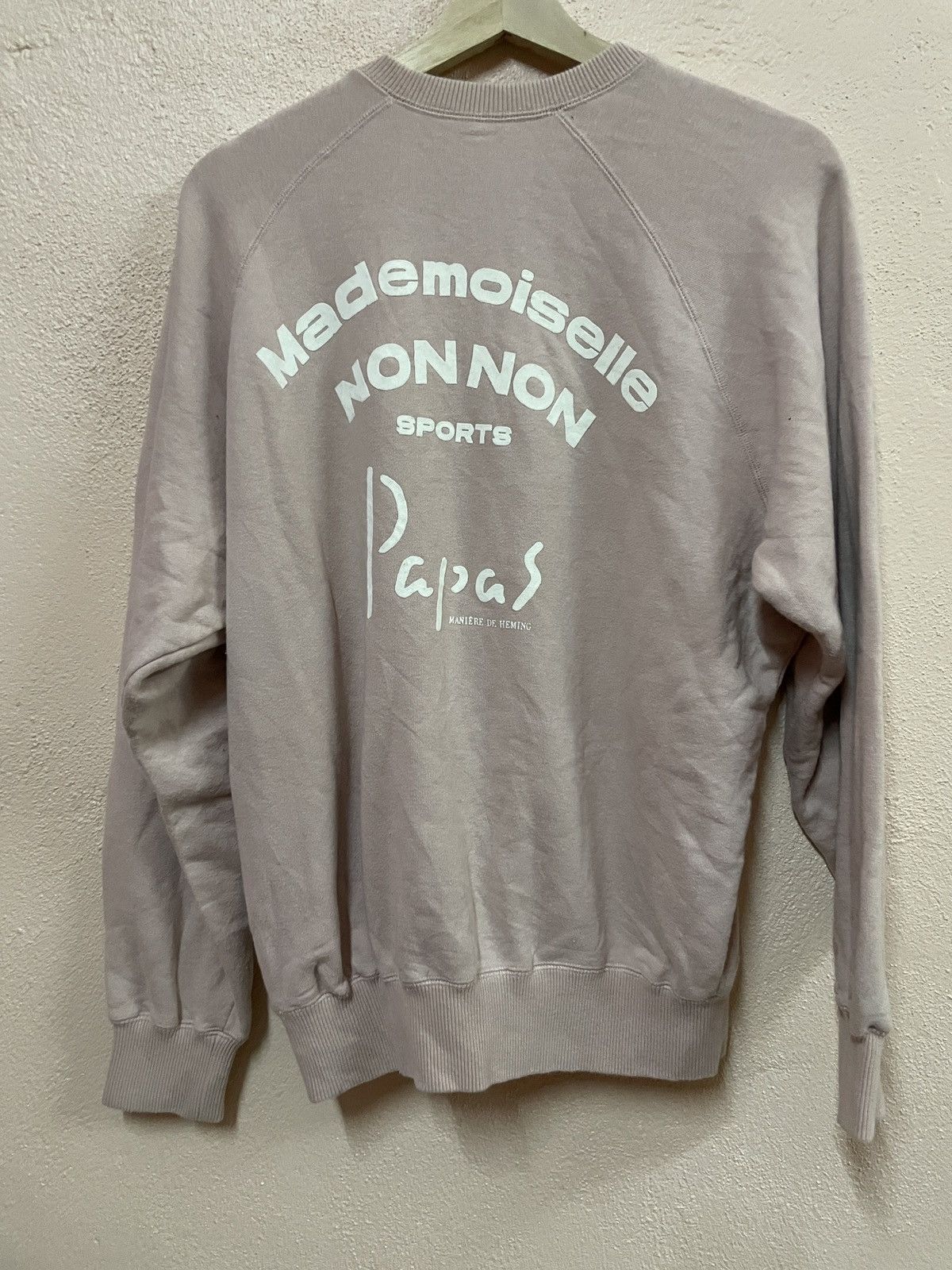 If Six Was Nine × Japanese Brand × Mademoiselle Non Non Mademoiselle Non Non Papas Japan Sports Sweatshirt Big logo Size US L / EU 52-54 / 3 - 2 Thumbnail
