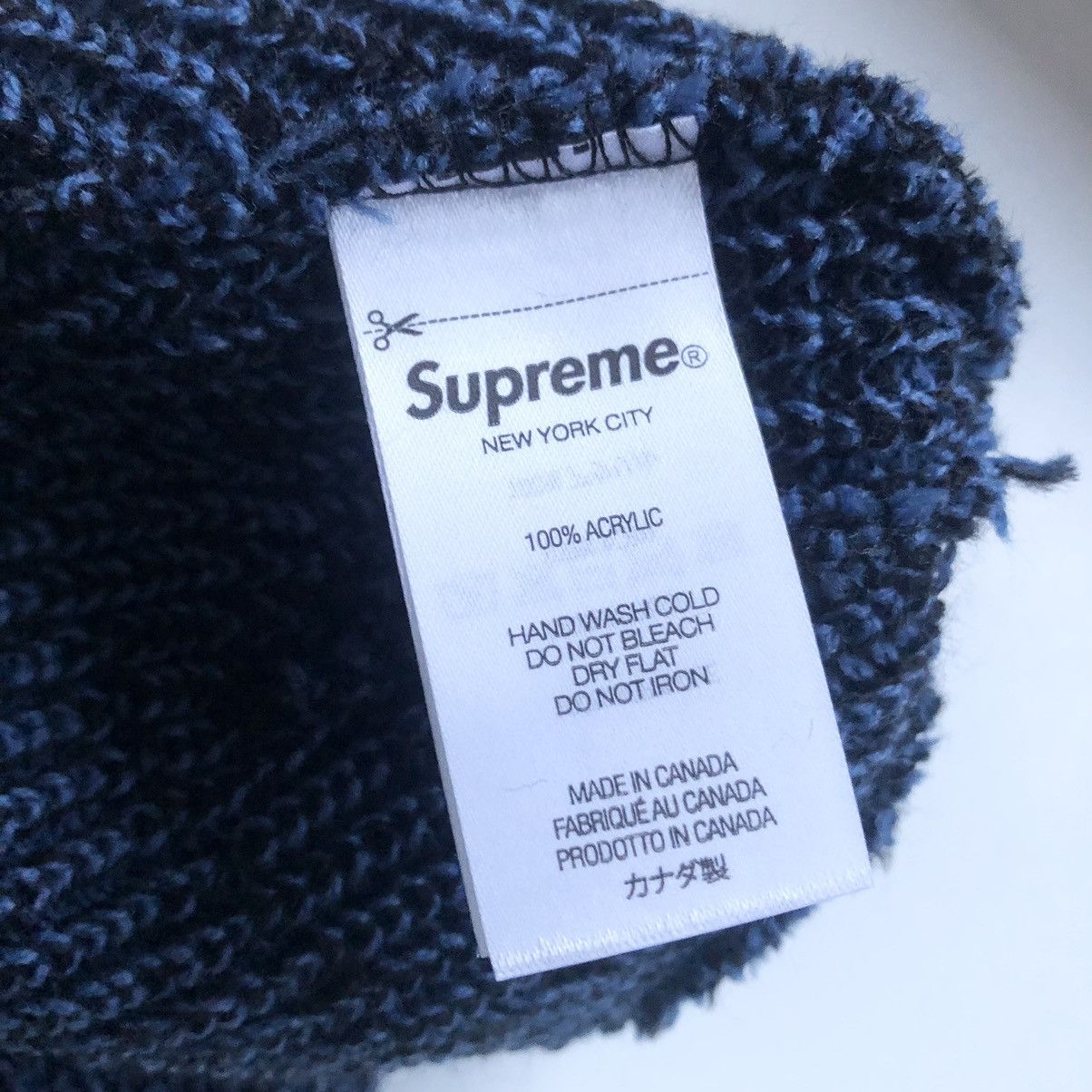 Supreme Supreme Twisted Loose Gauge Beanie BLUE Size ONE SIZE - 3 Thumbnail