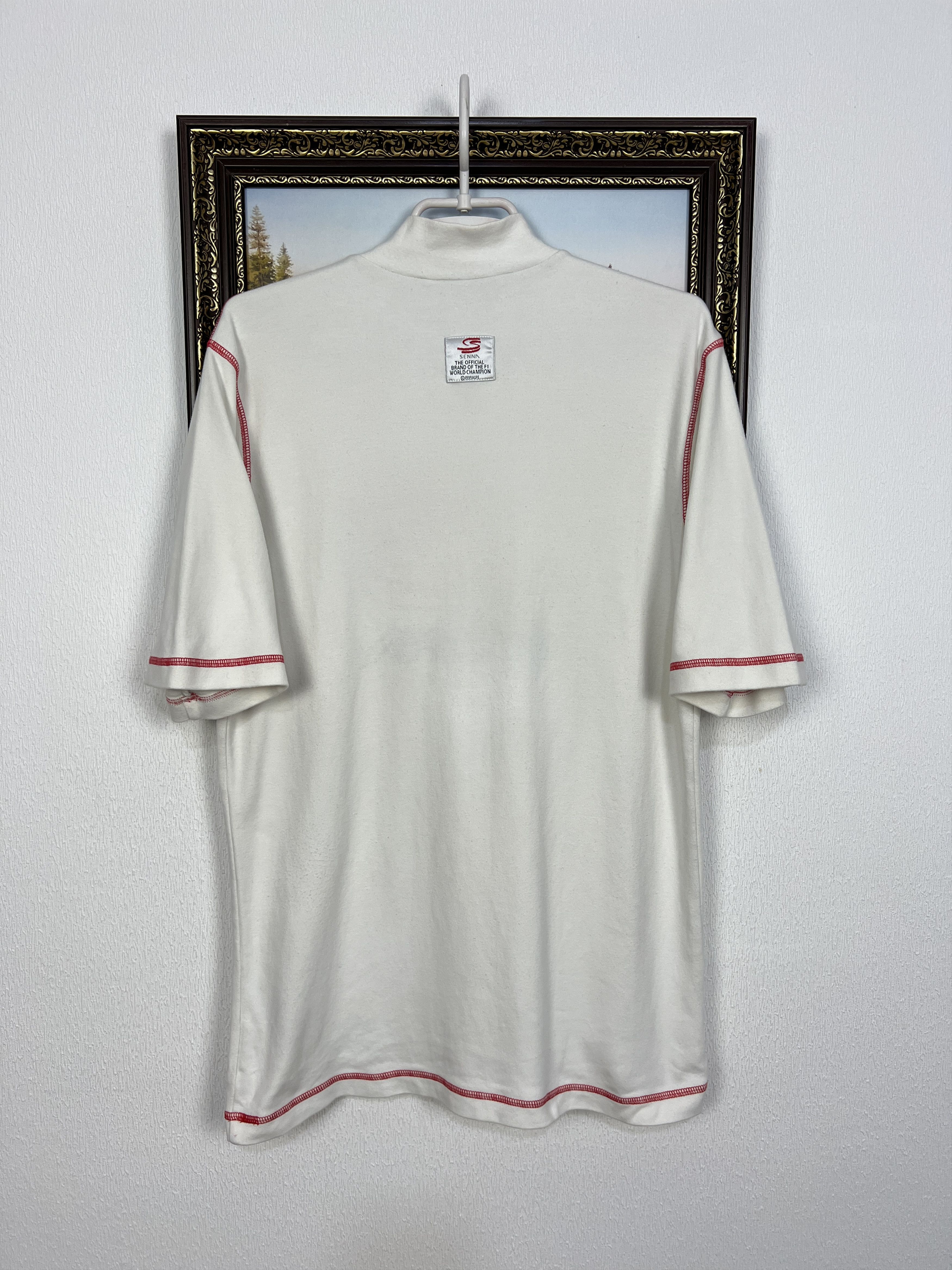 Vintage Ayrton Senna Big Logo F1 Racing Brazil Legend Shirt Jersey Size US L / EU 52-54 / 3 - 8 Thumbnail