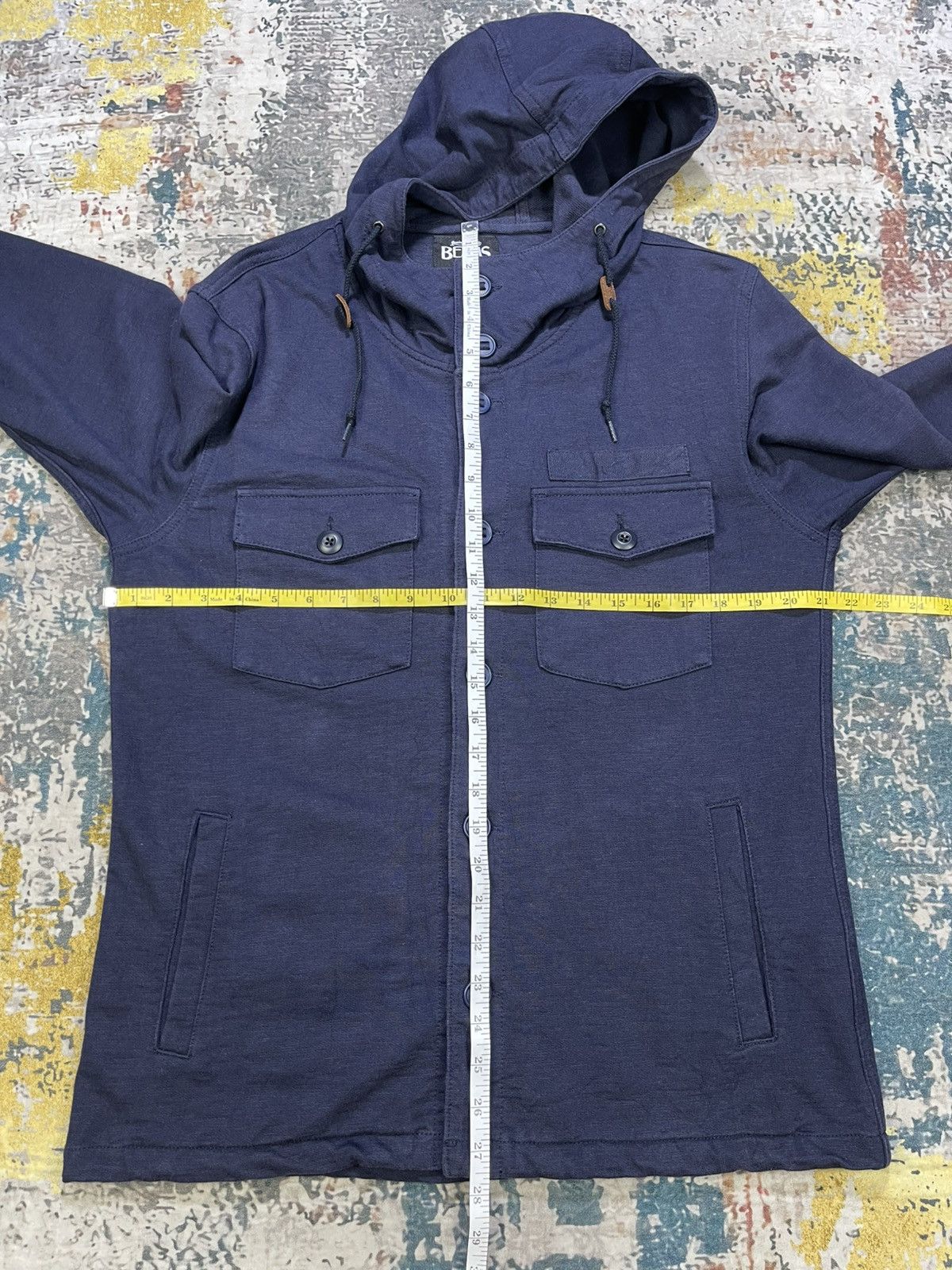 Beams Plus Beams Navy Hooded Cotton Jacket Size US M / EU 48-50 / 2 - 12 Thumbnail