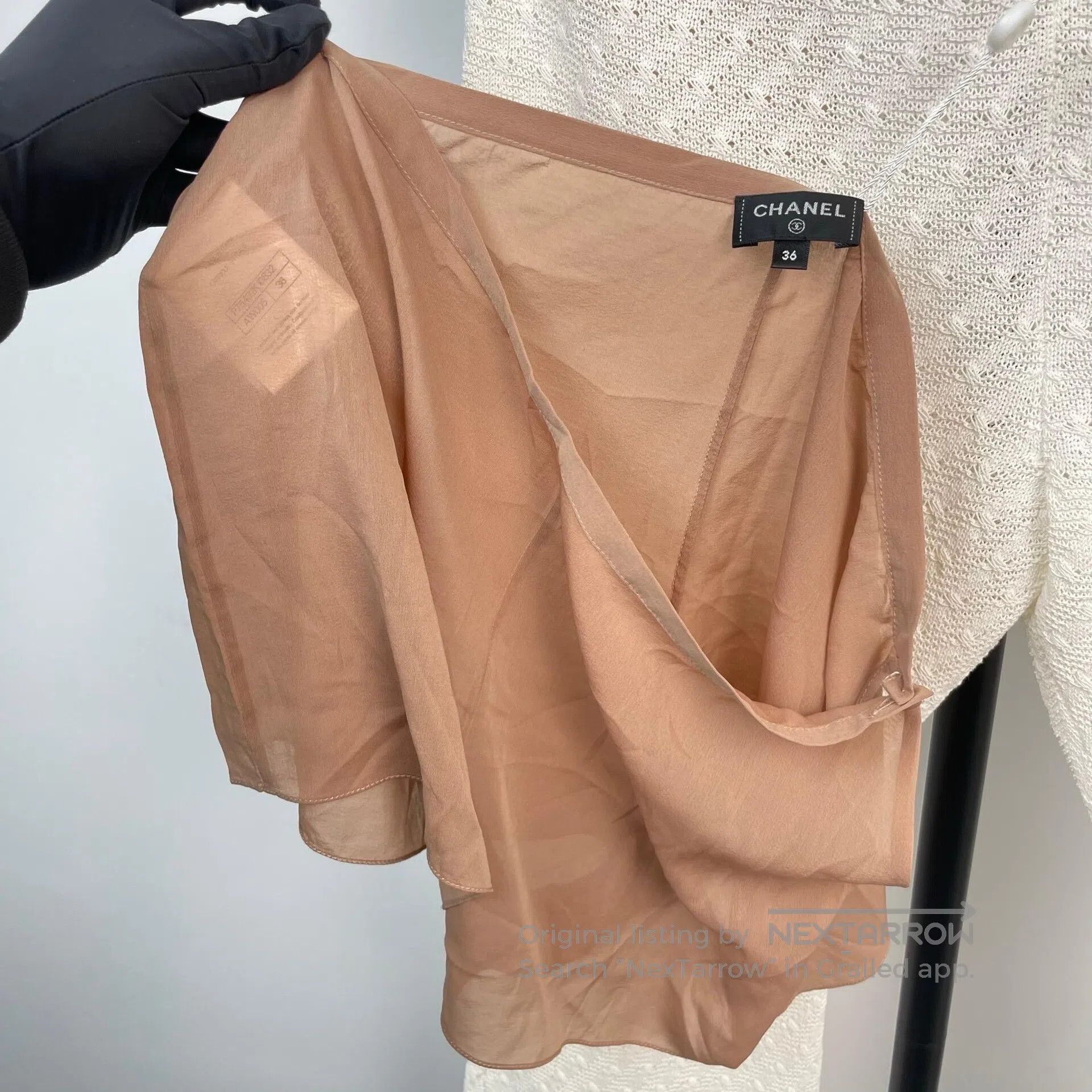 Chanel Chanel White knitted casual pants| Size 35" - 7 Thumbnail