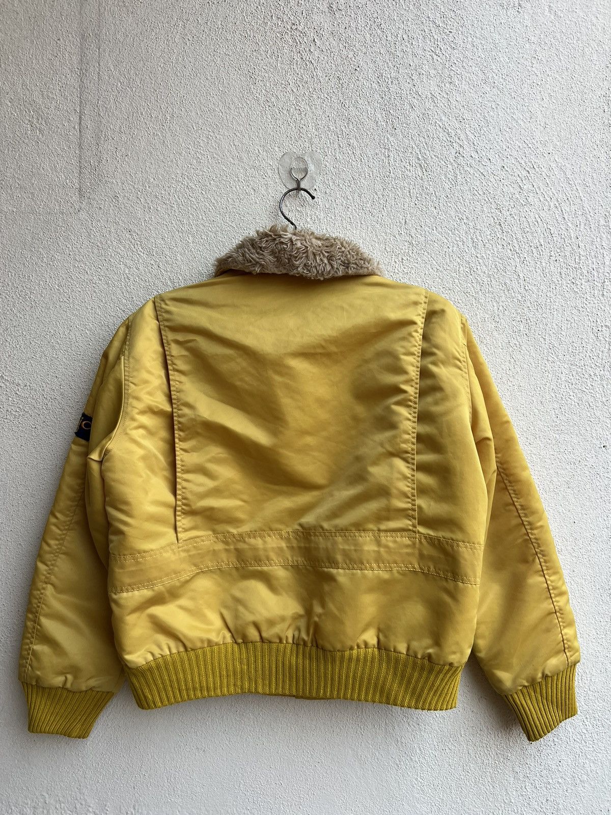 Vintage × Wrangler Vintage 80s WRANGLER Quilt Lining Yellow Nylon Bomber Jacket Size US M / EU 48-50 / 2 - 25 Thumbnail