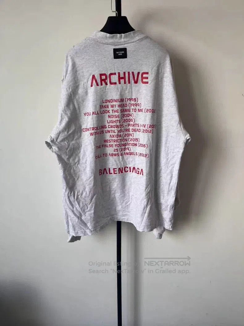 Balenciaga Balenciaga Archive Connected Long Sleeve T-Shirt. Size US L / EU 52-54 / 3 - 2 Thumbnail