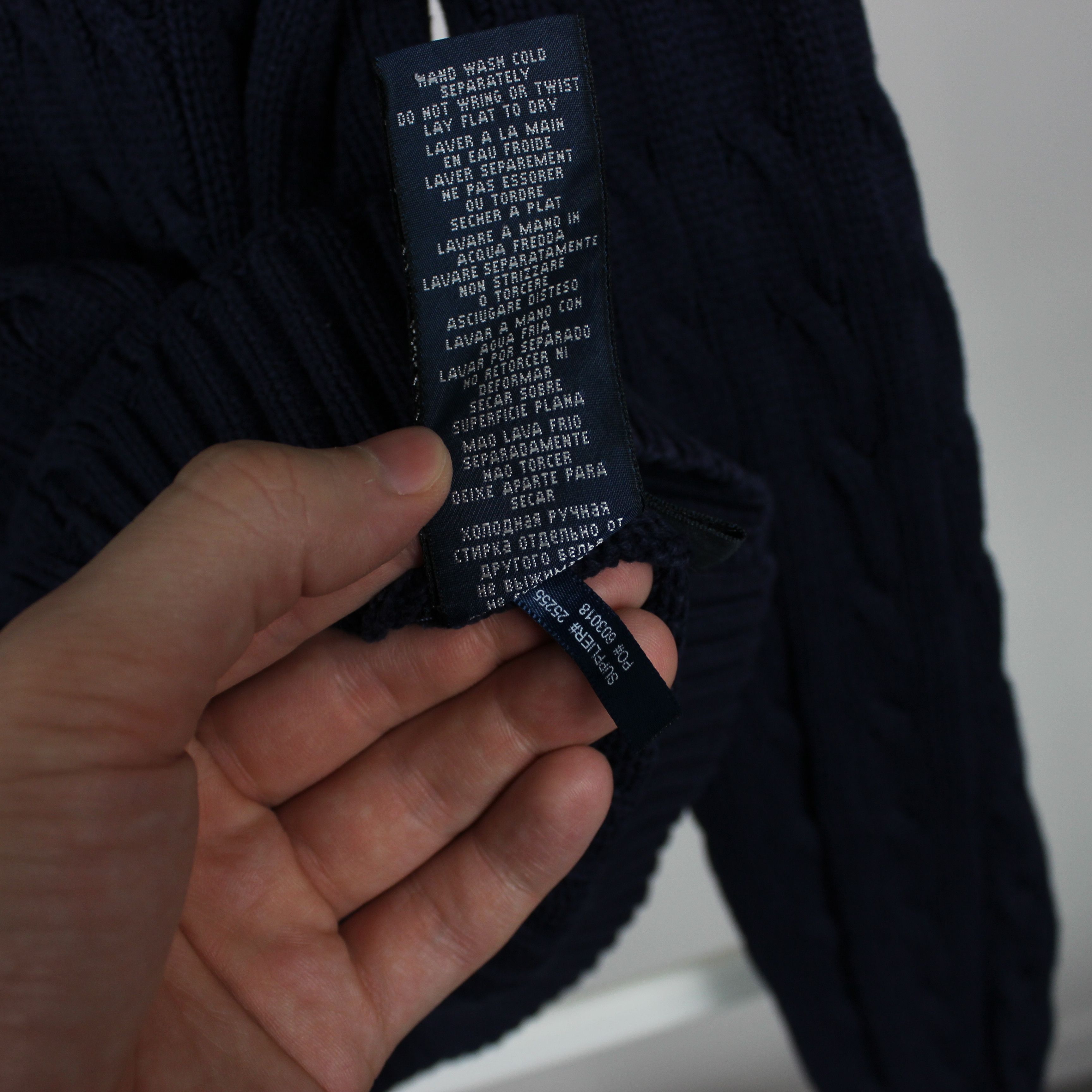 Polo Ralph Lauren Polo Ralph Lauren sweater navy blue M cotton Size M / US 6-8 / IT 42-44 - 5 Thumbnail