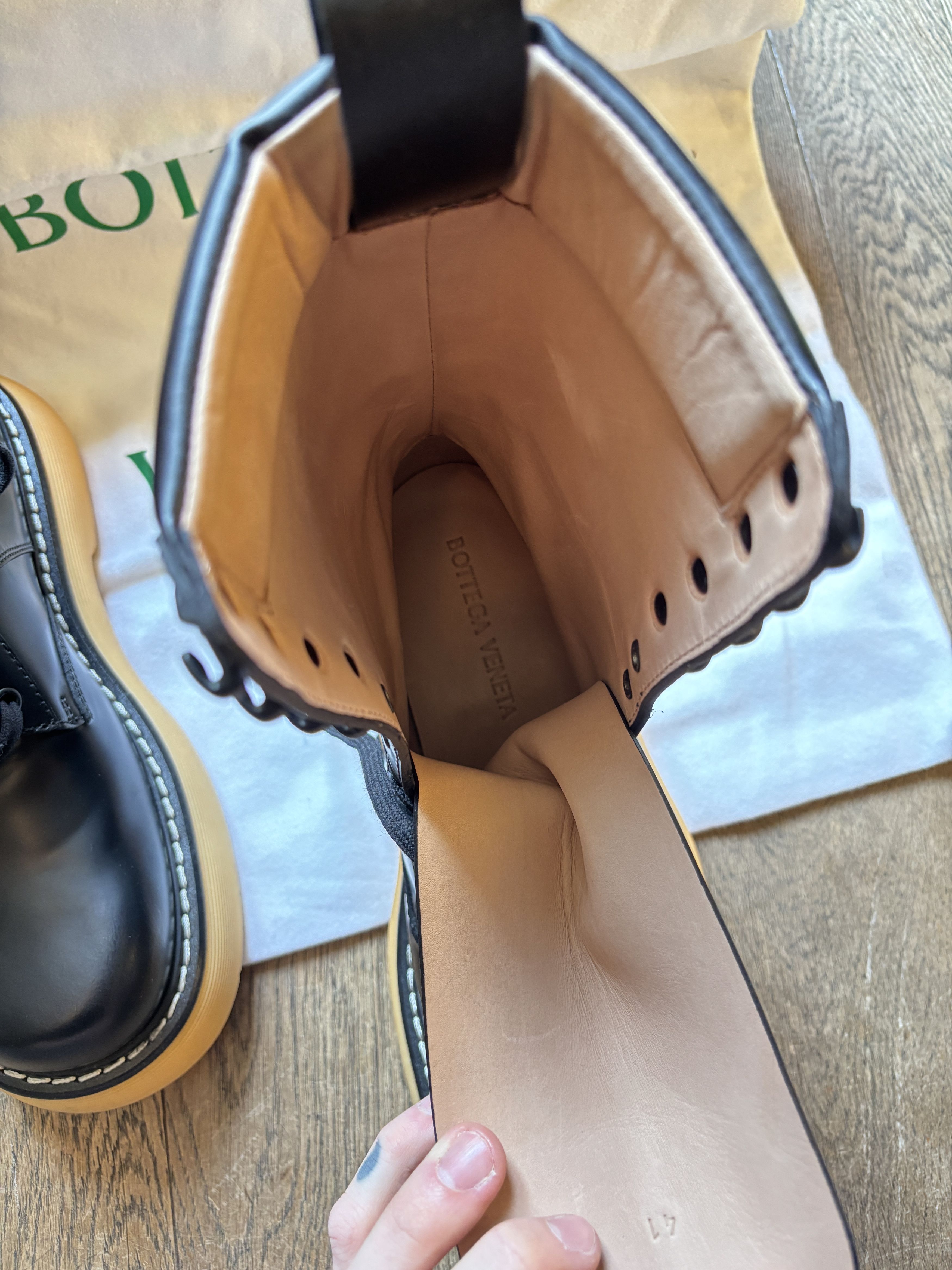 Bottega Veneta Bottega Veneta Combat Rubber Boots Size US 8 / EU 41 - 7 Thumbnail