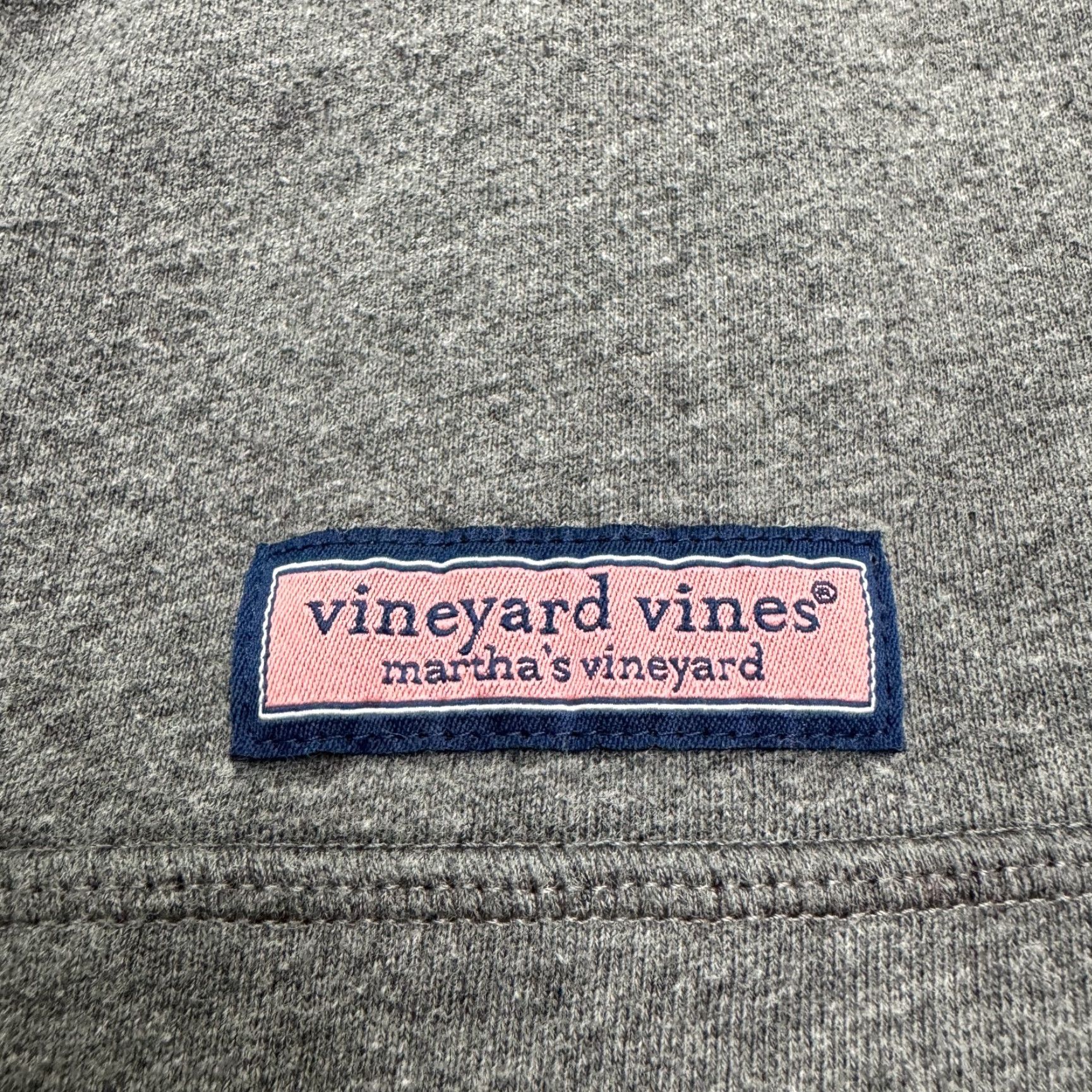 Vineyard Vines Vineyard Vines Miami Marlins 1/4 Zip Pullover Sweatshirt Mens Medium Gray Fleece Size M / US 6-8 / IT 42-44 - 6 Thumbnail
