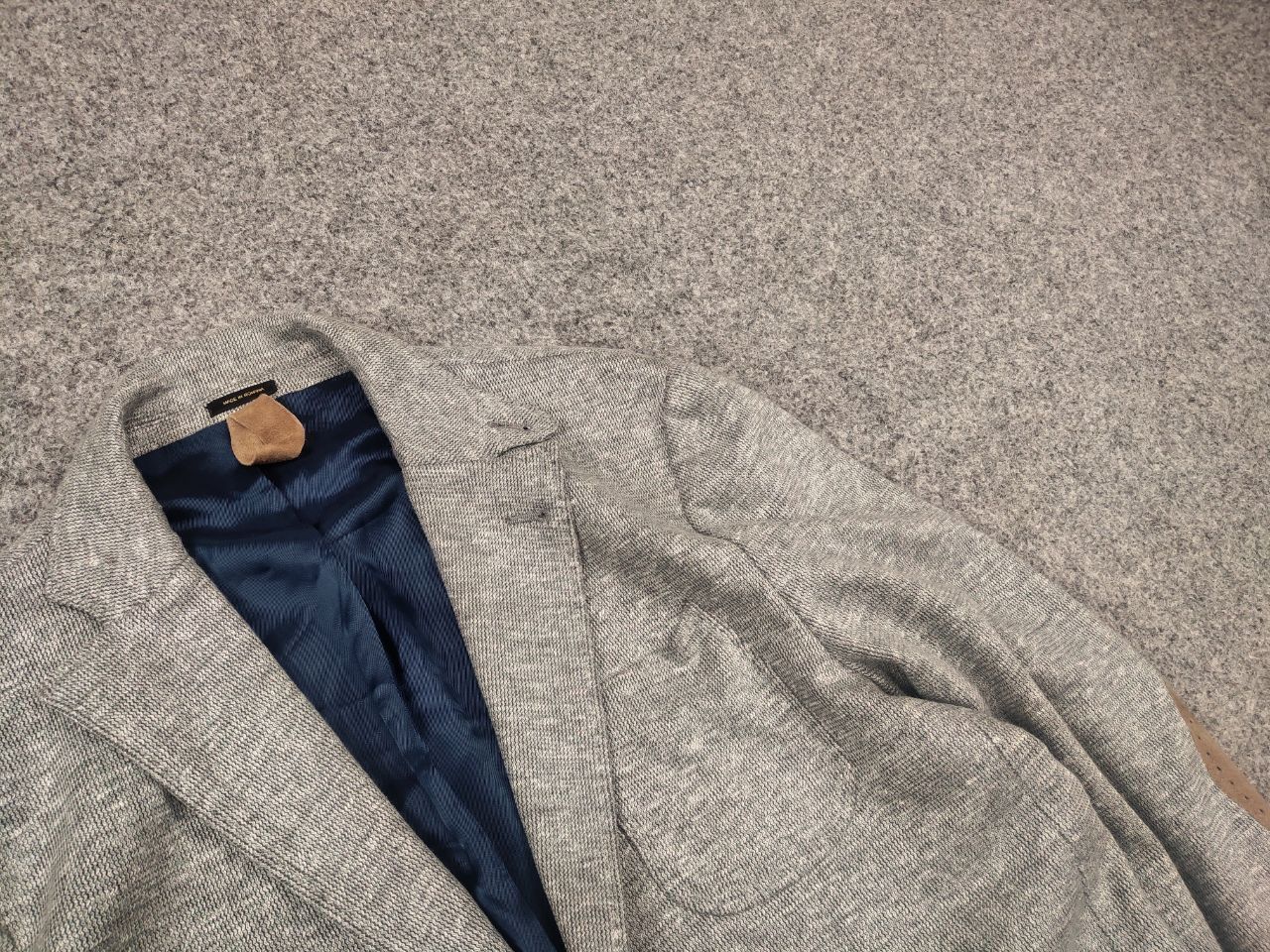 Massimo Dutti Massimo Dutti Design Grey Linen Blend Blazer Sports Jacket Size US M / EU 48-50 / 2 - 7 Thumbnail