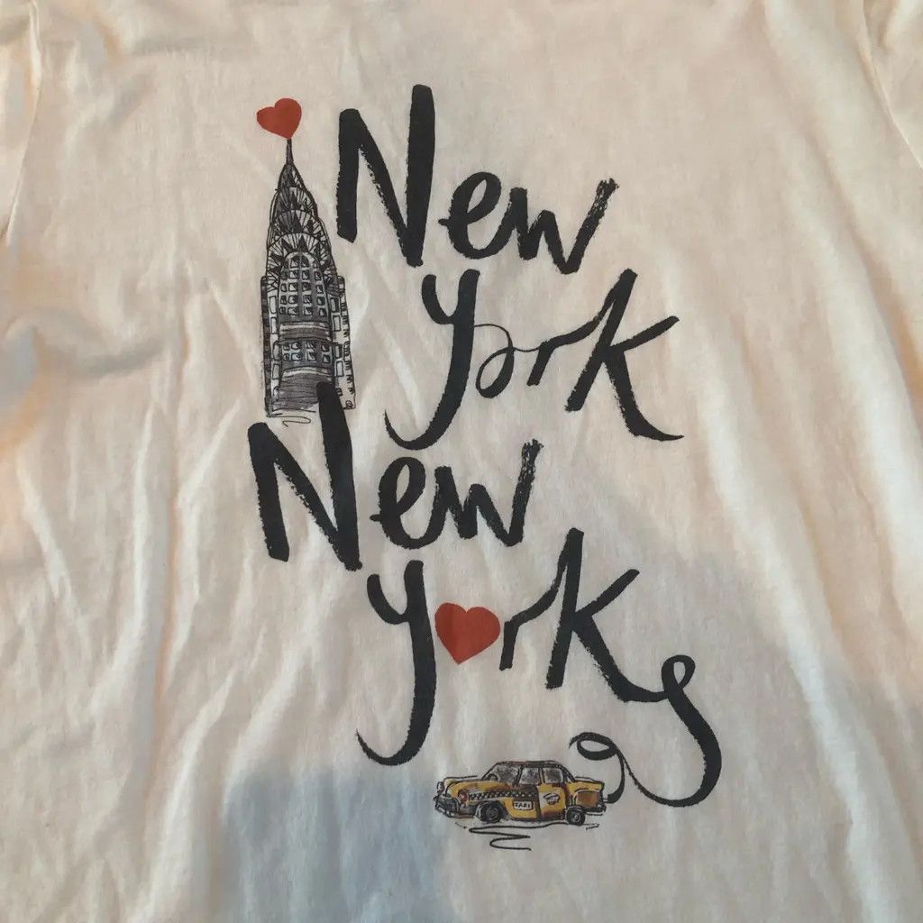 Banana Republic Banana Republic “New York New York” Graphic T-Shirt White Size XL / US 12-14 / IT 48-50 - 1 Thumbnail
