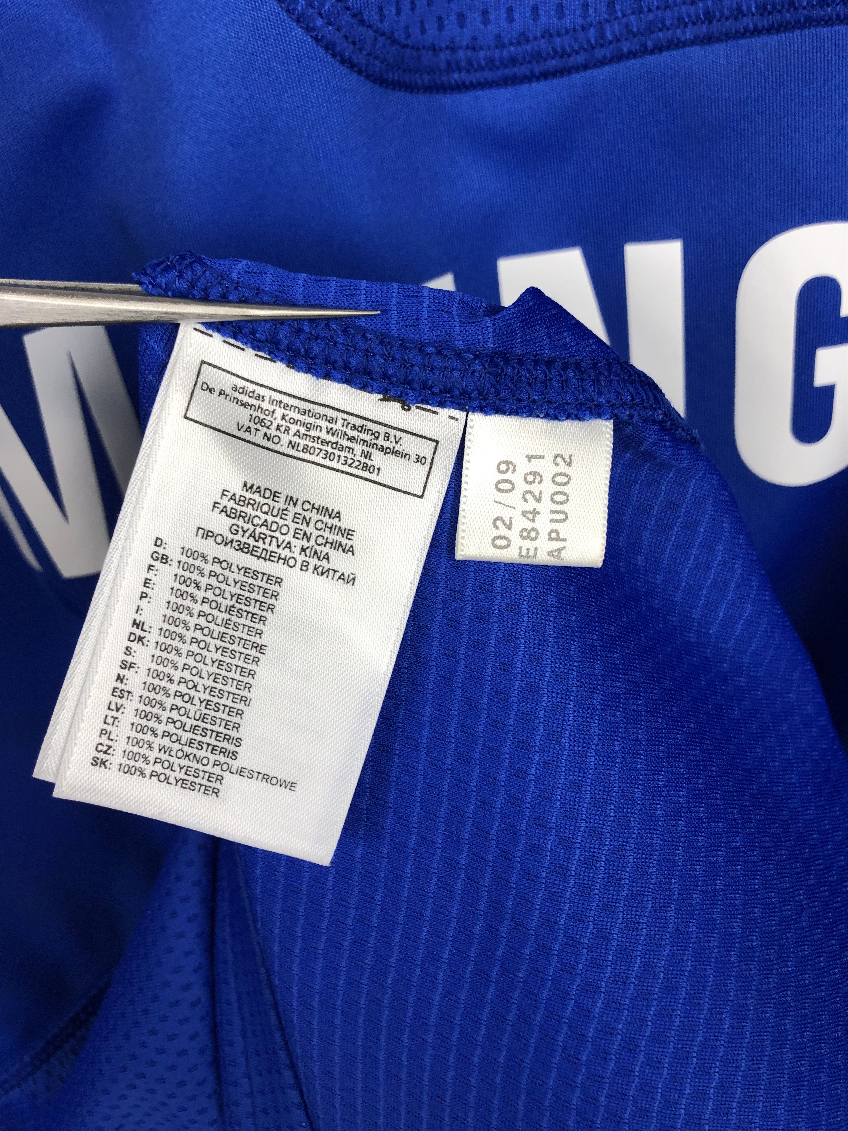 Adidas Chelsea Home football shirt 2009 Soccer Adidas Jersey Mens Size US L / EU 52-54 / 3 - 7 Thumbnail