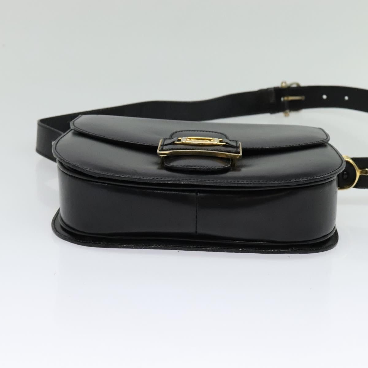 Celine CELINE Sulky Shoulder Bag Leather Black Gold Size ONE SIZE - 9 Thumbnail