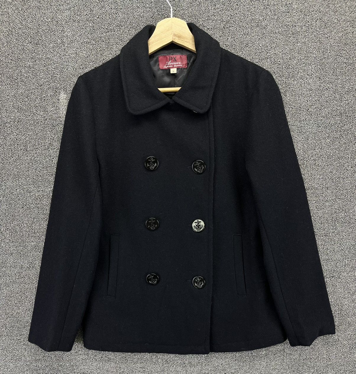 Avirex Vintage Avirex Black Wool Jacket Size L / US 10 / IT 46 - 1 Thumbnail