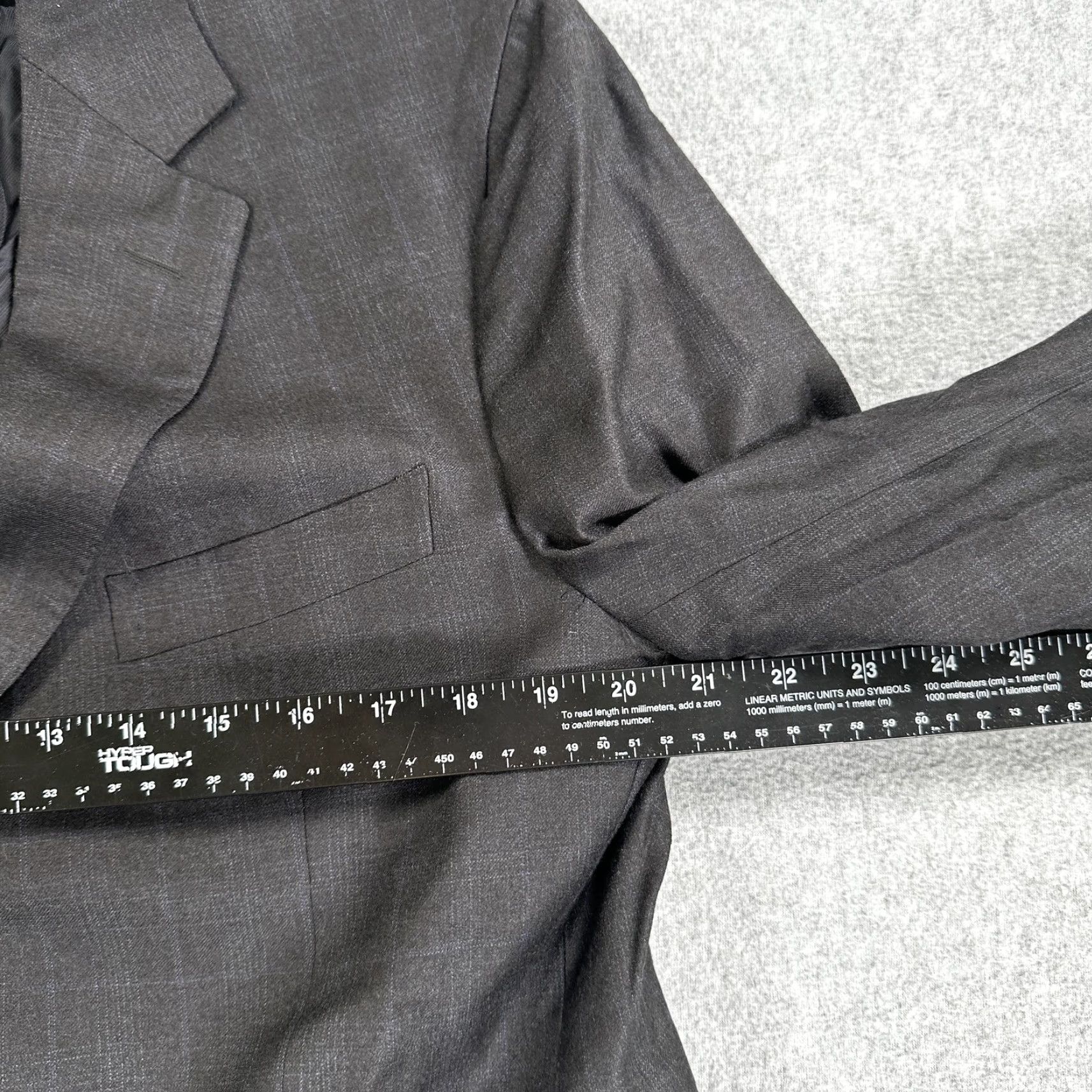 Bergdorf Goodman Boglioli for Bergdorf Goodman Blazer Sport Coat Mens 42 Gray Check Wool Italy Size 42R - 3 Thumbnail