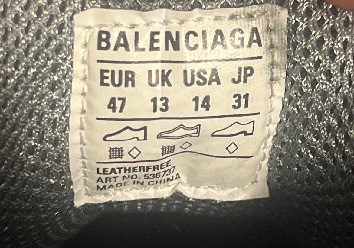 Balenciaga 🔥dyed grey triple s size 13-14 EU 47 🔥 Size US 14 / EU 47 - 1 Thumbnail