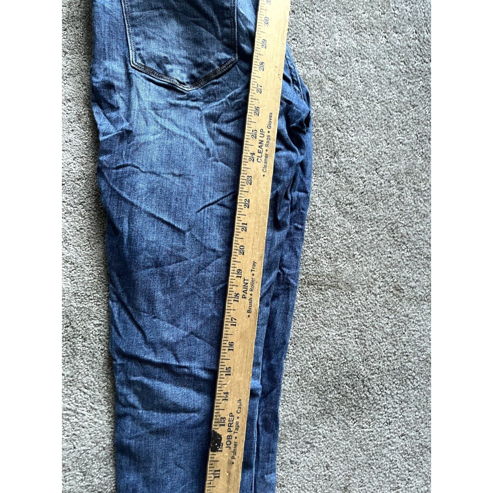 Banana Republic Premium Banana Republic Denim High-Rise Skinny Jeans 27 Blue Dark Wash Women's Size 27" / US 4 / IT 40 - 6 Thumbnail