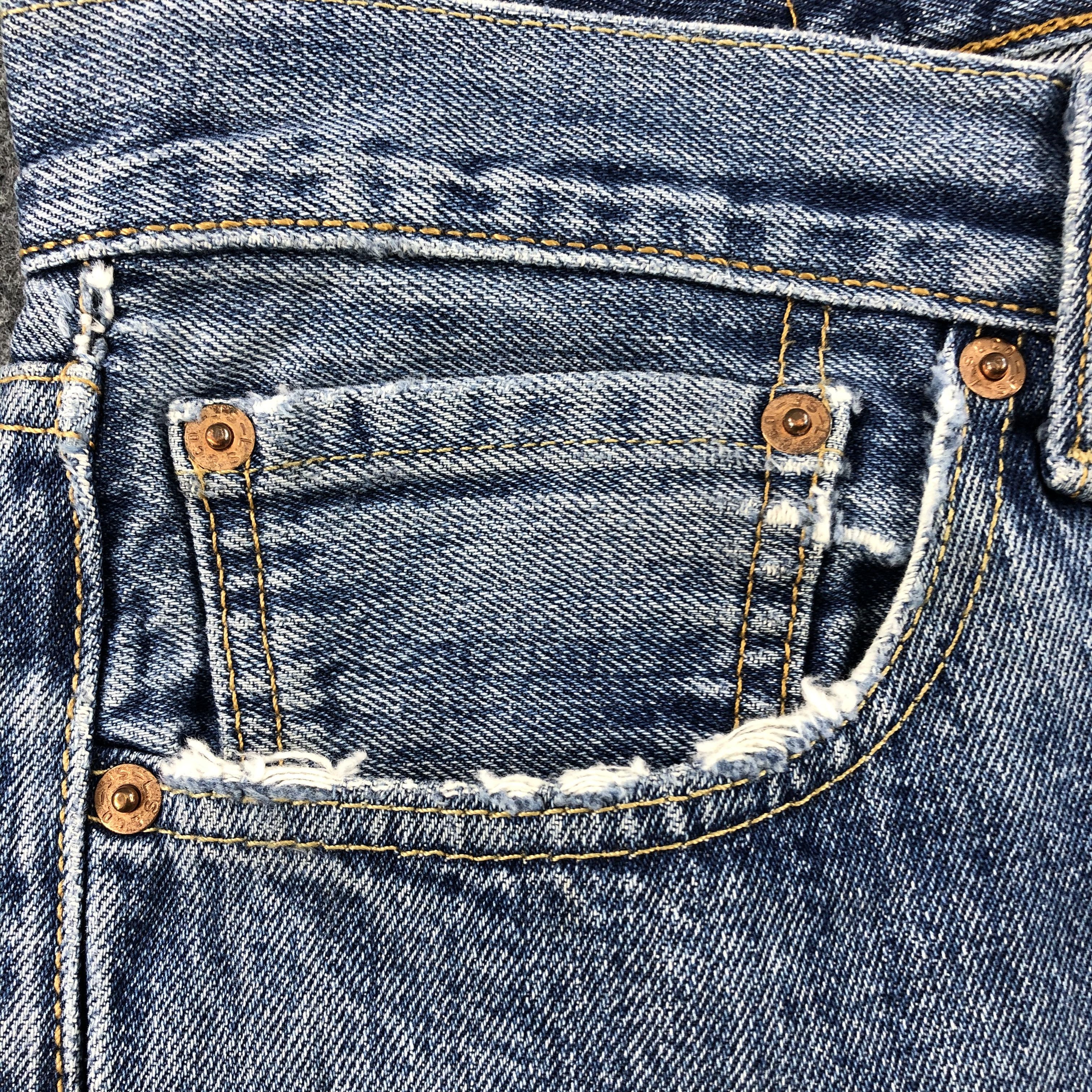 Levi's Vintage Blue Wash Levis 501 Jeans-J1444 Size US 37 - 6 Thumbnail
