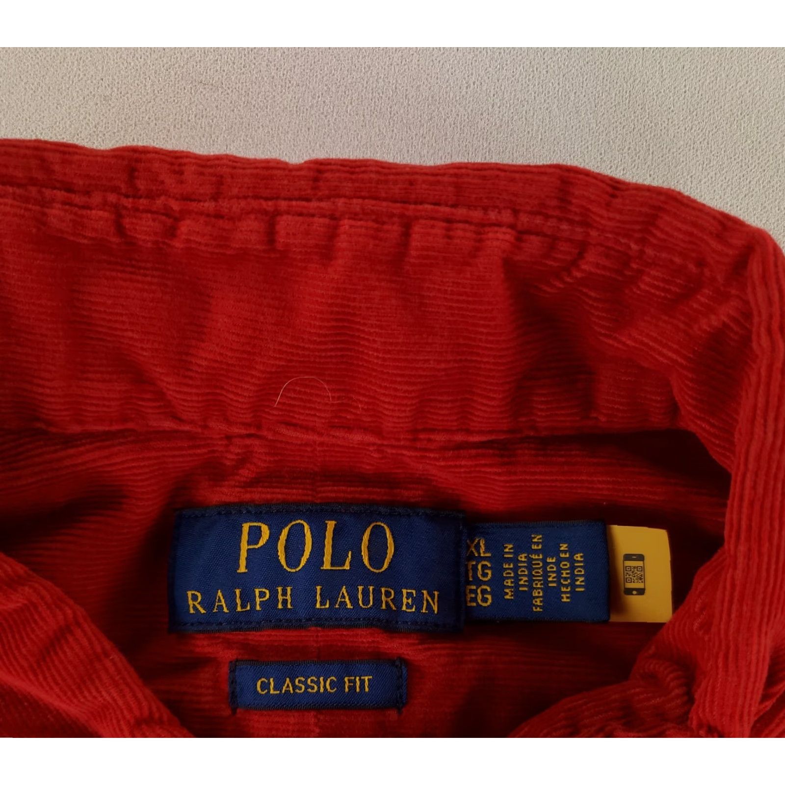 Polo Ralph Lauren Polo Ralph Lauren Shirt Button Down Corduroy Red Long Sleeve Mens XL Size US XL / EU 56 / 4 - 3 Thumbnail