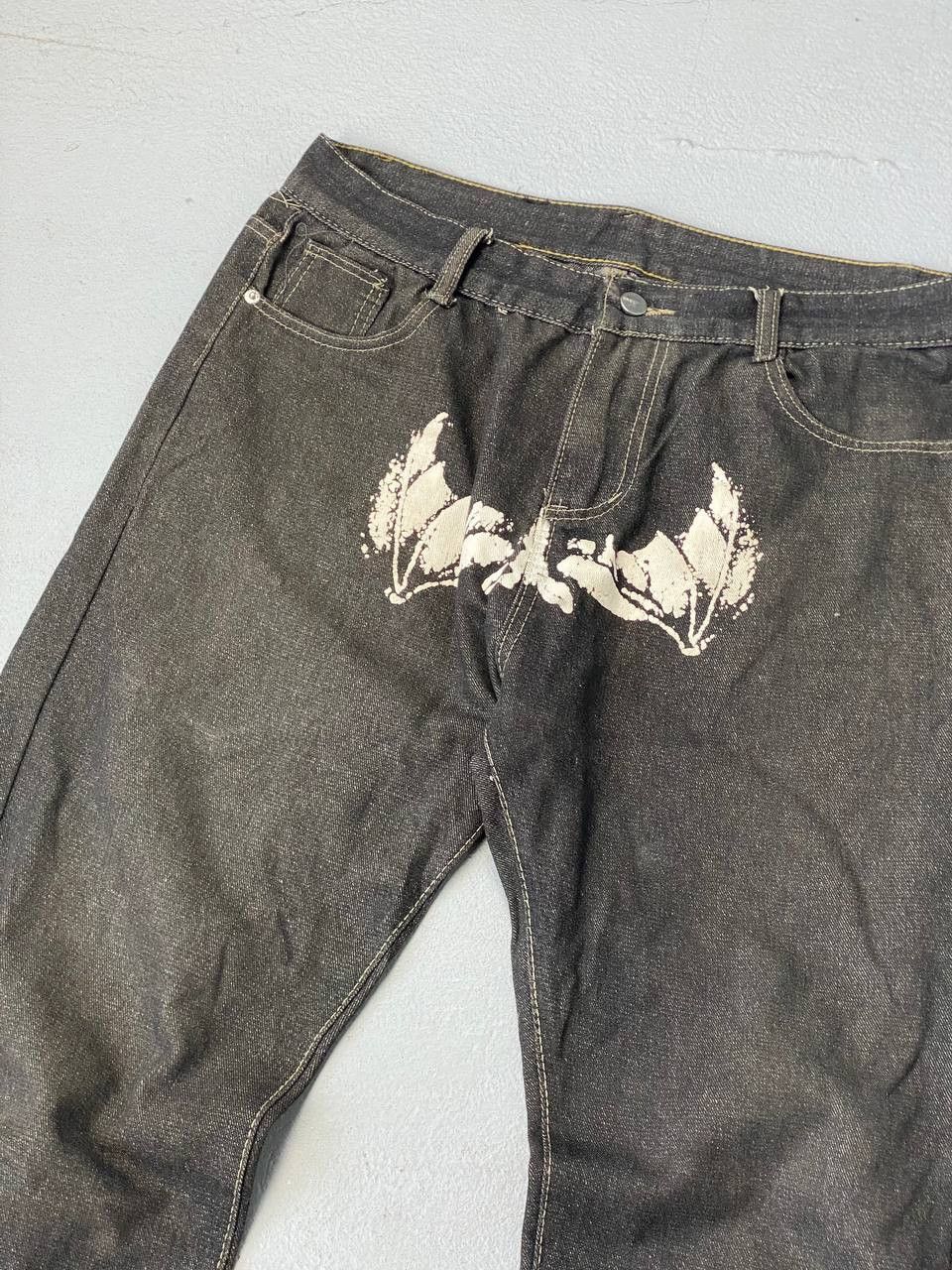 Japanese Brand Avantgarde Baggy Faces Mask Denim Jeans Opium Style Size US 32 / EU 48 - 5 Thumbnail