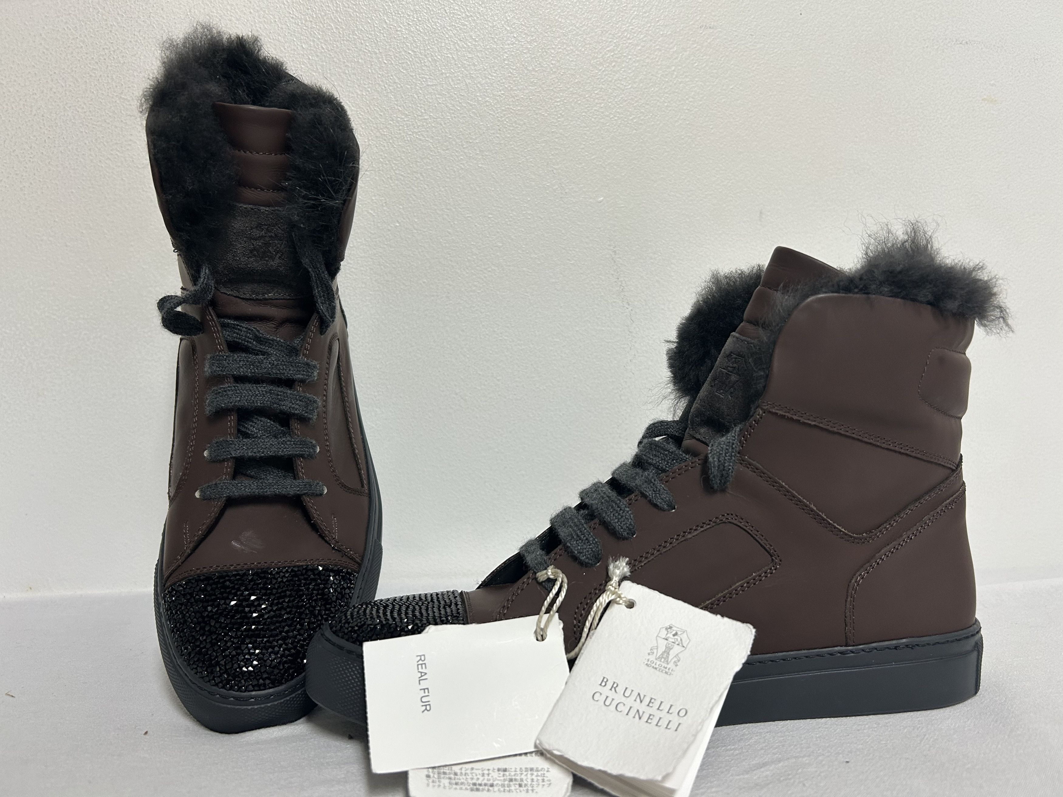 Brunello Cucinelli Brunello Cucinelli Cash Fur High-Top Size US 9 / IT 39 - 3 Thumbnail