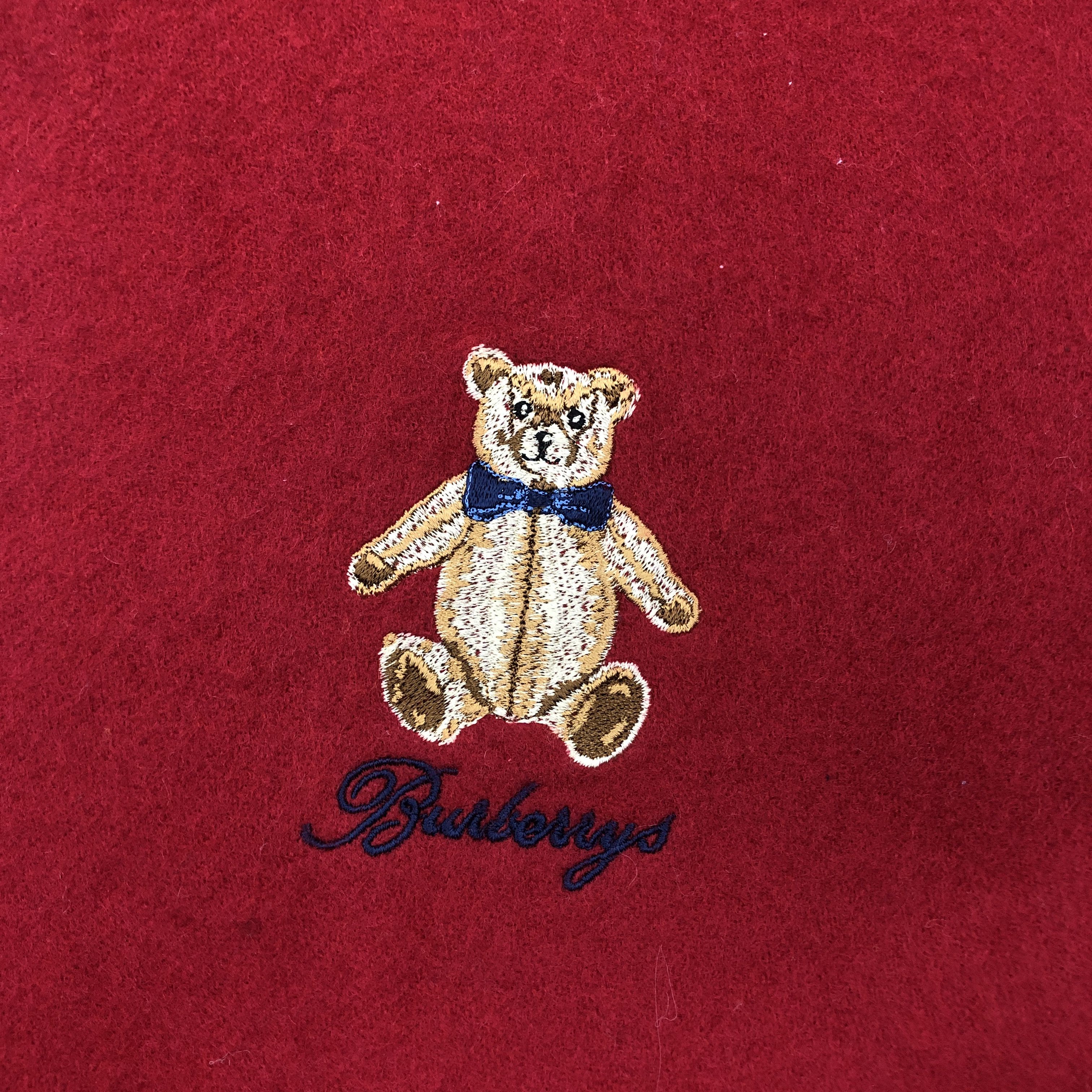 Burberry Vintage Burberry Scarf Burberry's Bear Wool Fringe Scarves Size ONE SIZE - 4 Thumbnail