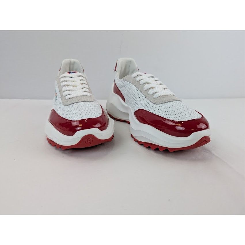 Casablanca o1rshd1 Leather Atlantis Sneaker in White / Red Size US 10.5 / EU 43-44 - 5 Thumbnail