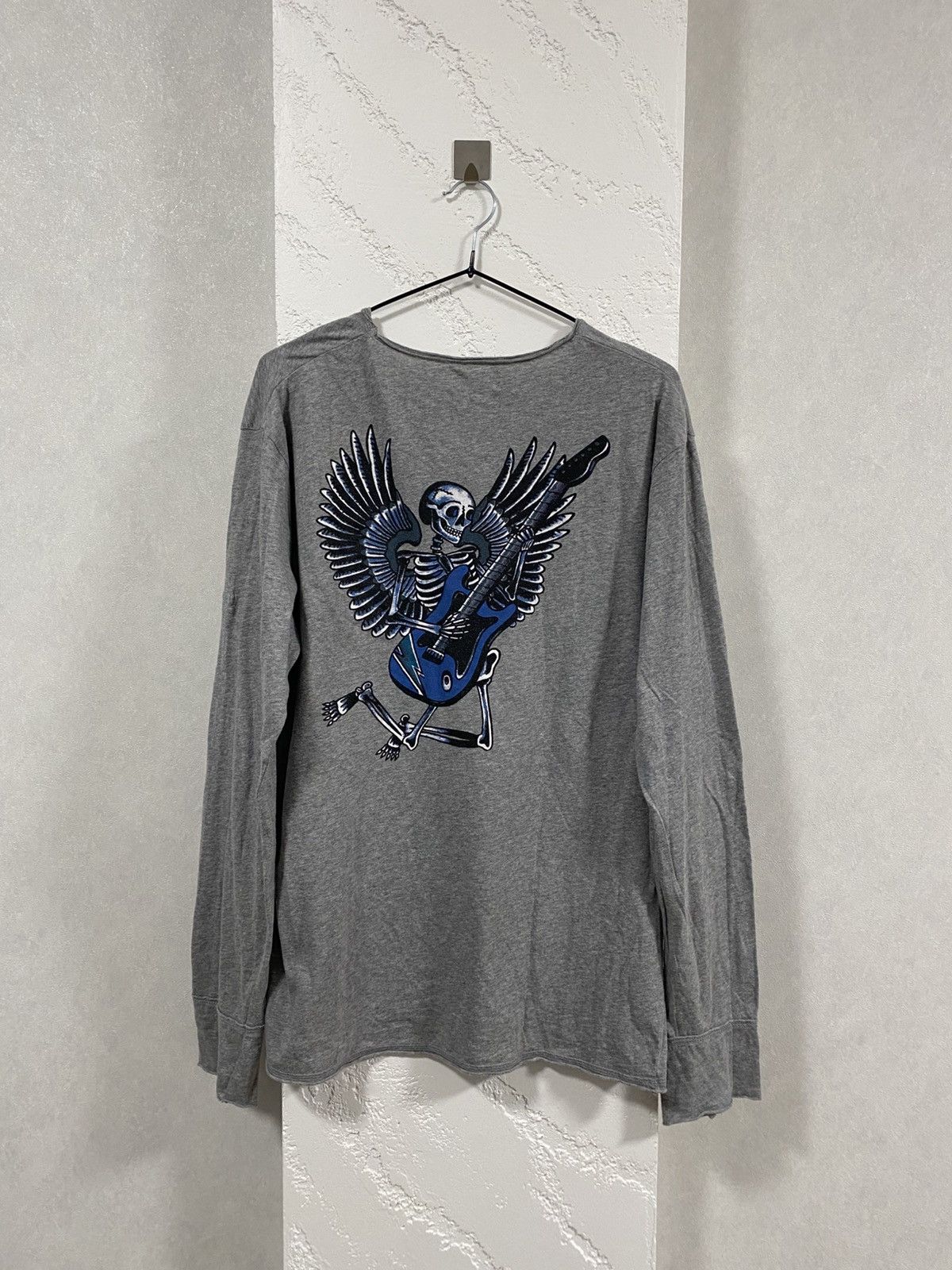 Zadig & Voltaire Zadig & Voltaire Skull Angel Rock Guitar Long Sleeve T-shirt Size US L / EU 52-54 / 3 - 1 Thumbnail
