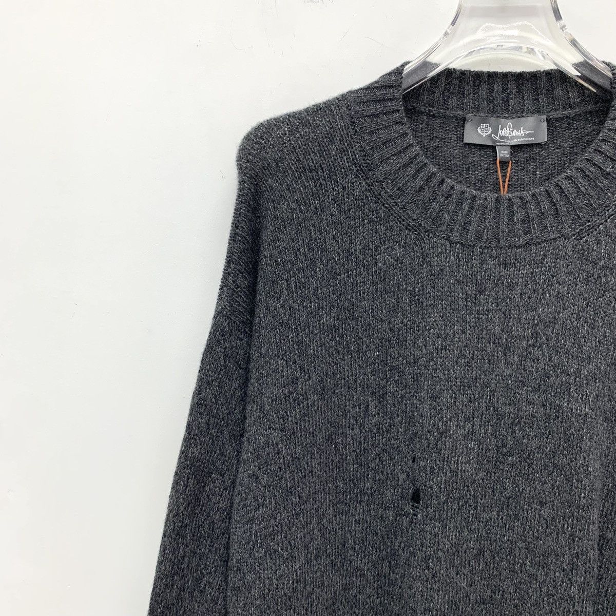 Loro Piana Loro Piana Charcoal Cashmere Long Sleeve Knit Dress K26WX Size L / US 10 / IT 46 - 3 Thumbnail