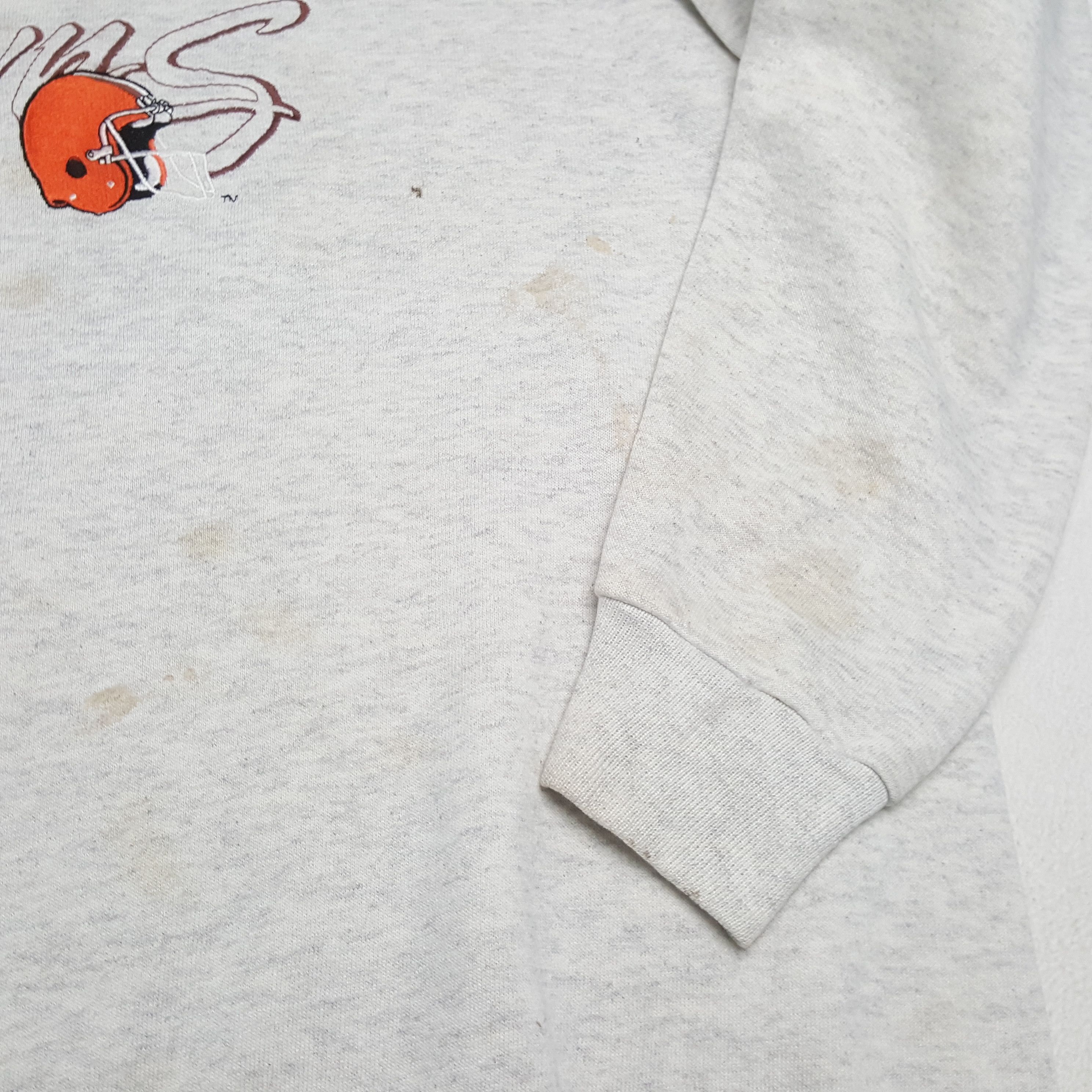 NFL × Vintage Vintage BROWNS American Football NFL Team Sweatshirt Size US XL / EU 56 / 4 - 6 Thumbnail