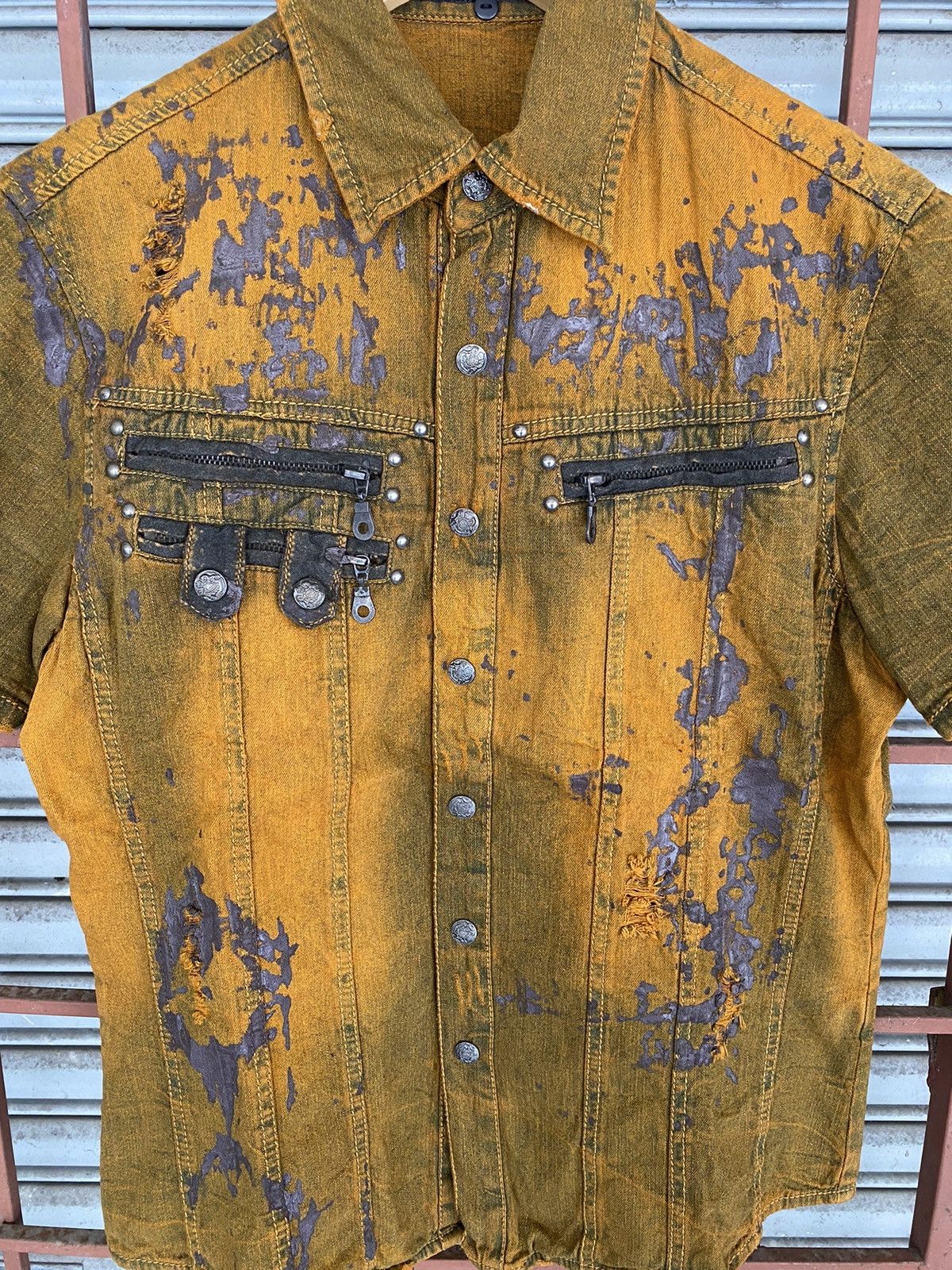 In The Attic Vintage In The Attic Punk Dye button shirt Size US L / EU 52-54 / 3 - 4 Thumbnail