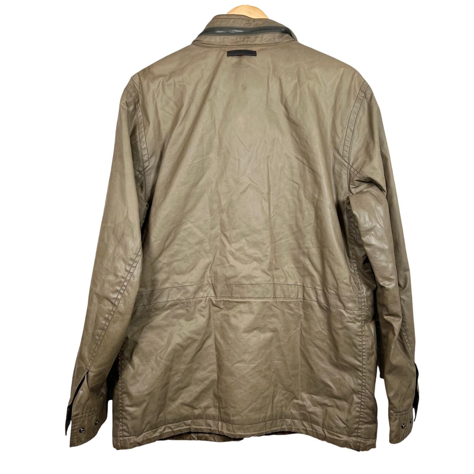 Coach Coach Brown Waxed Field Hooded Jacket Medium 21x30 Preowned Size US M / EU 48-50 / 2 - 2 Thumbnail