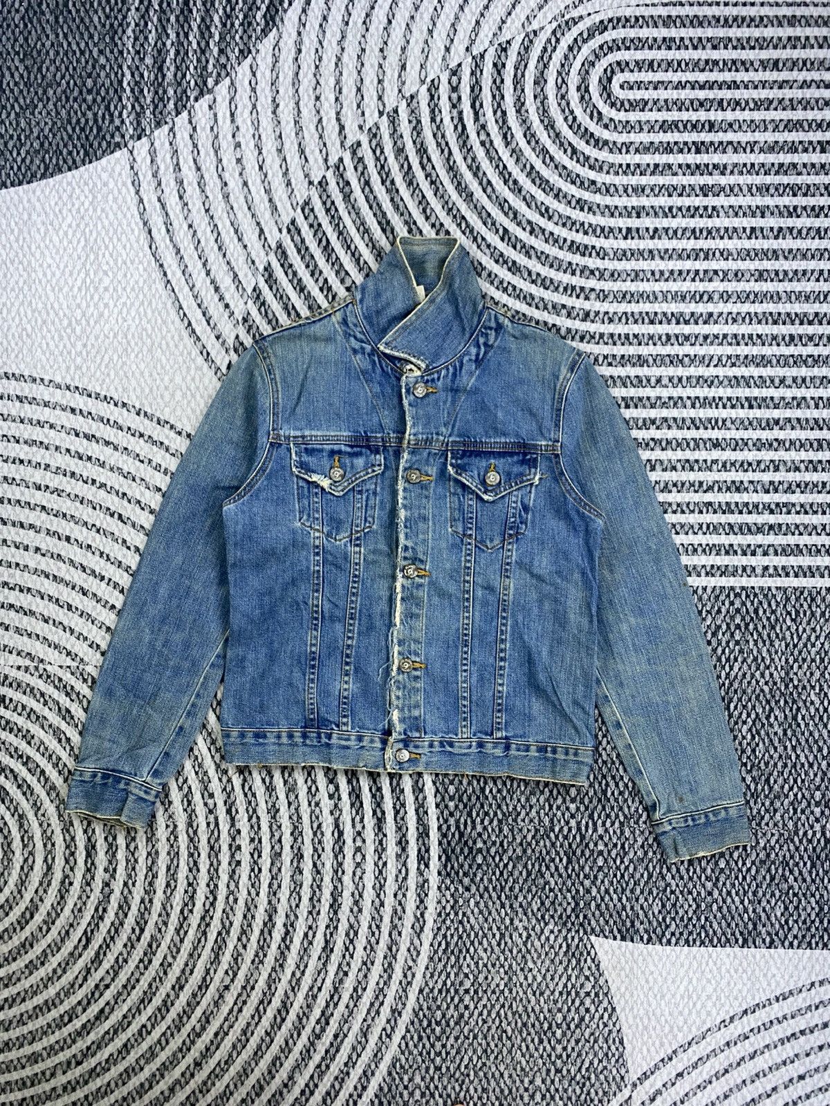 Japanese Brand Vintage Nine Planet Double Pocket Fullbutton Denim Jacket Size US S / EU 44-46 / 1 - 5 Thumbnail