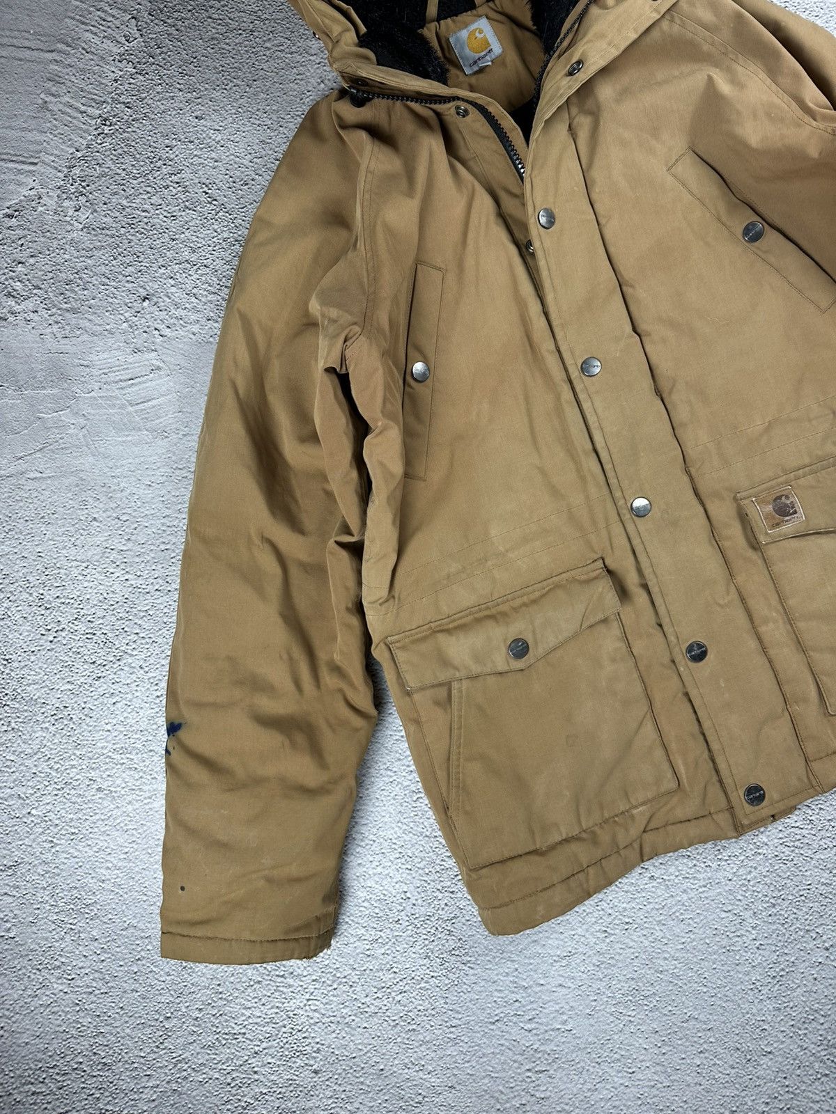 Carhartt Vintage Carhartt Trapper Parka Fur Fuzzy Jacket Coat Y2K Size US M / EU 48-50 / 2 - 3 Thumbnail
