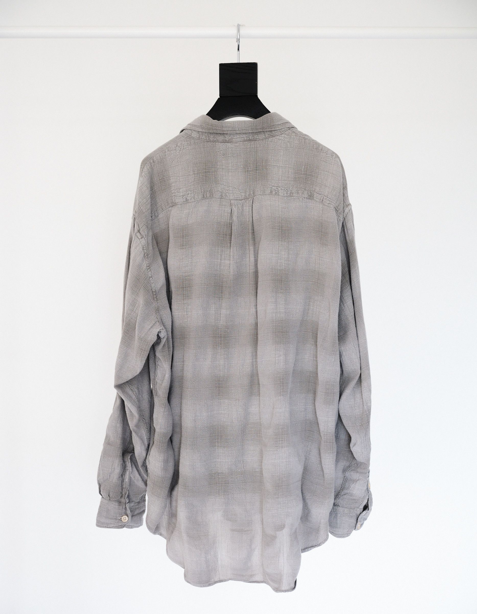 Our Legacy Our Legacy Workshop Natura Grey checkered Shirt Size US S / EU 44-46 / 1 - 3 Thumbnail