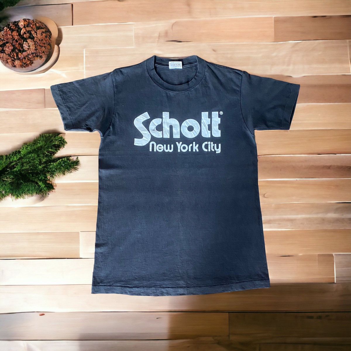 Schott 🔥RARE🔥Vintage 80’s Schott New York City Big Logo Size US S / EU 44-46 / 1 - 1 Thumbnail