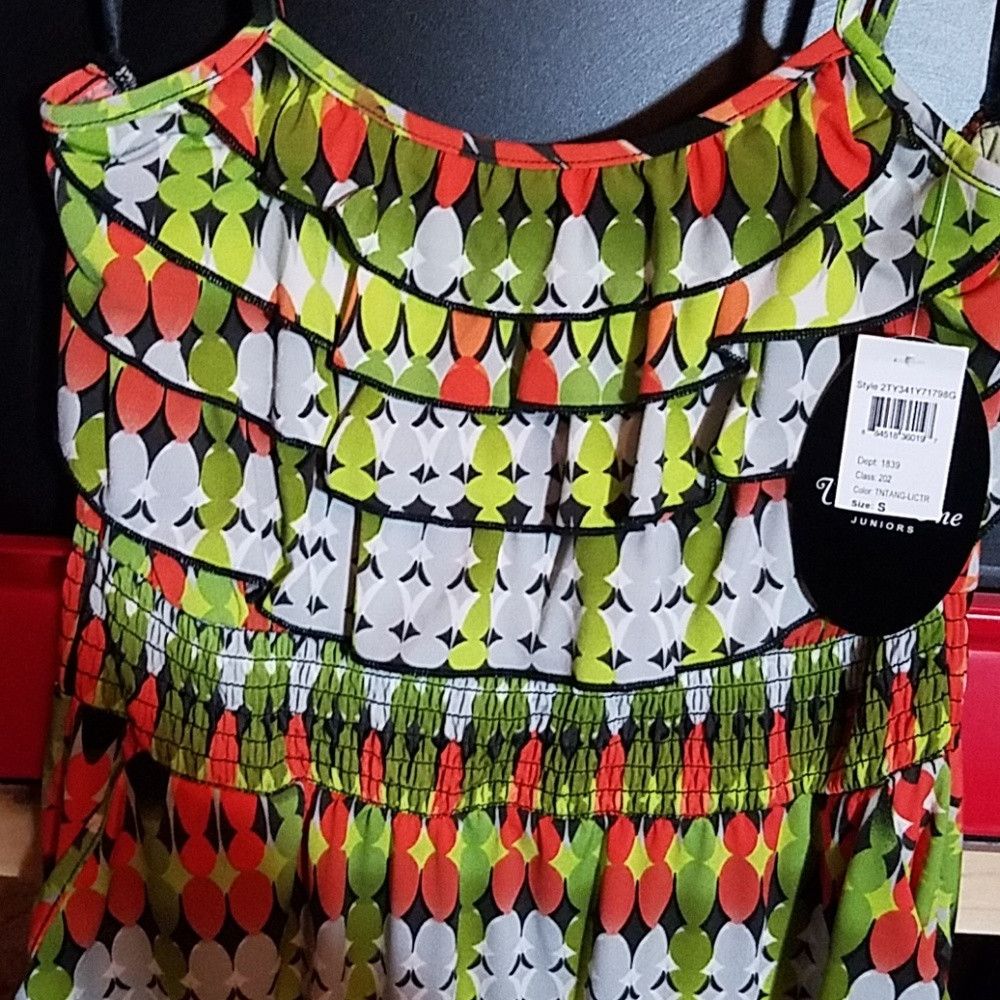 Other Volume One Small Ruffle Bodice Strappy Elastic Size S / US 4 / IT 40 - 2 Thumbnail