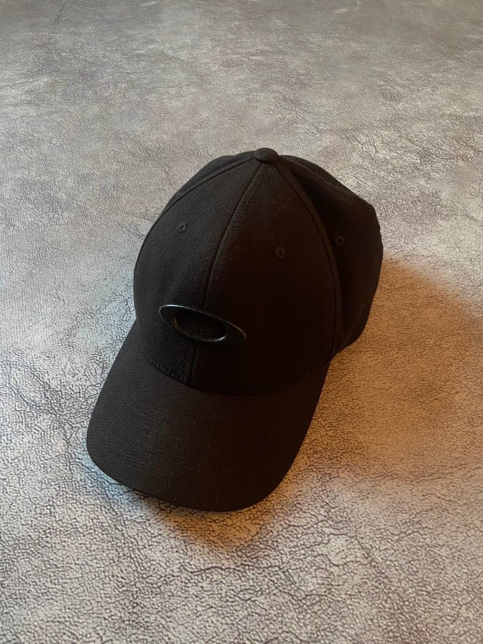 Oakley × Vintage OAKLEY hat flexfit fitted black cap Size ONE SIZE - 3 Thumbnail