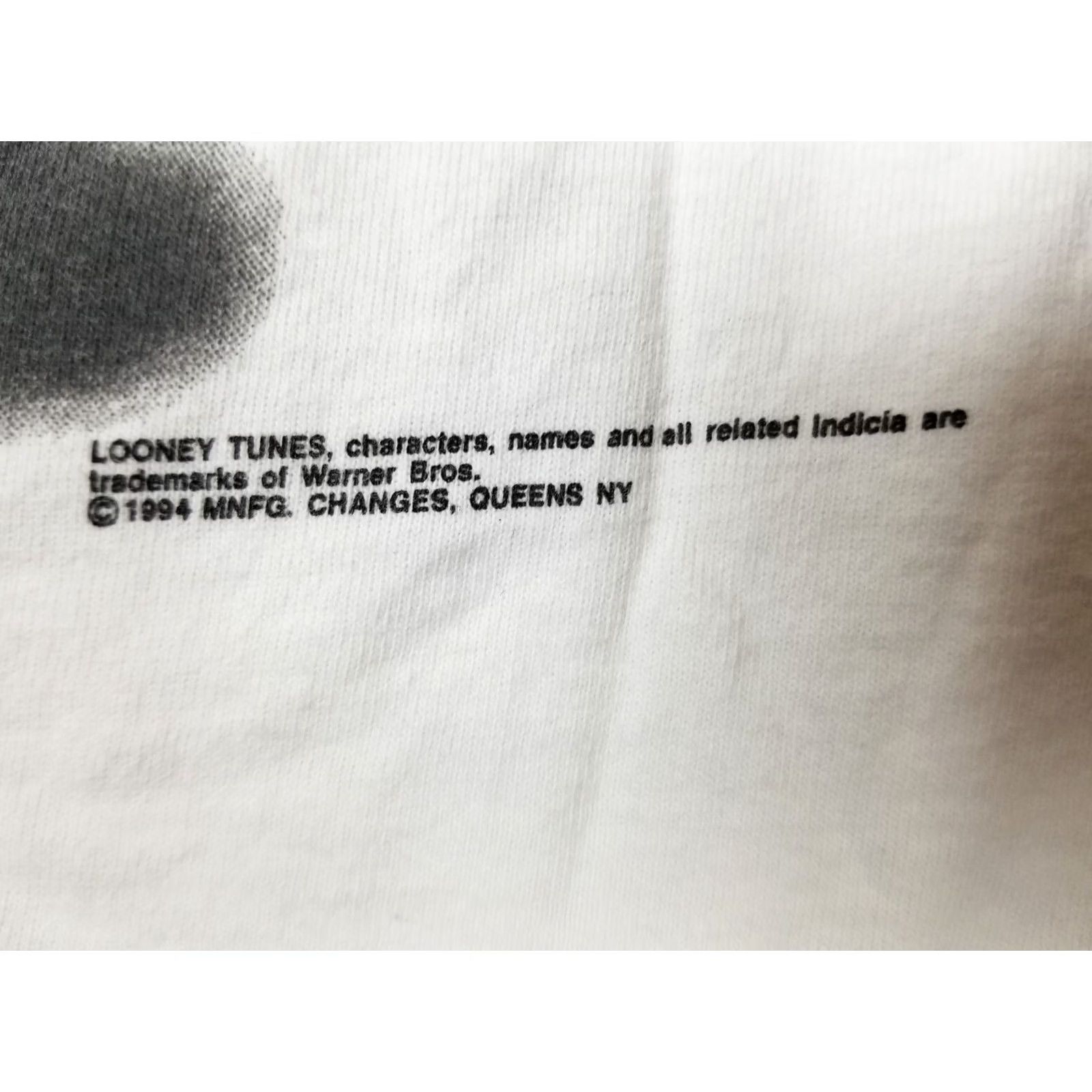 Vintage VINTAGE 94 TAZ TASMANIAN LOONEY TUNES WARNER BROS T-SHIRT LARGE White 2 SIDE PRINT Men Size US L / EU 52-54 / 3 - 4 Thumbnail