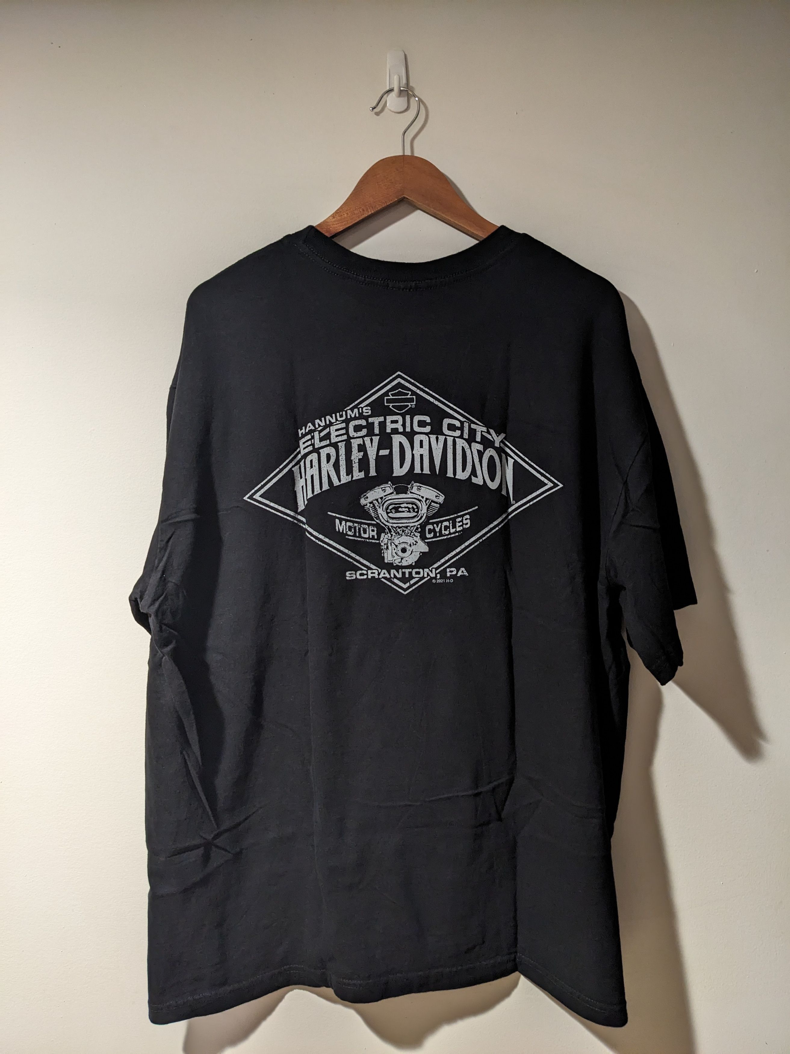 Harley Davidson × NASCAR Harley Davidson Motorcycle Americana Bike Week T-Shirt Size US XXL / EU 58 / 5 - 6 Thumbnail