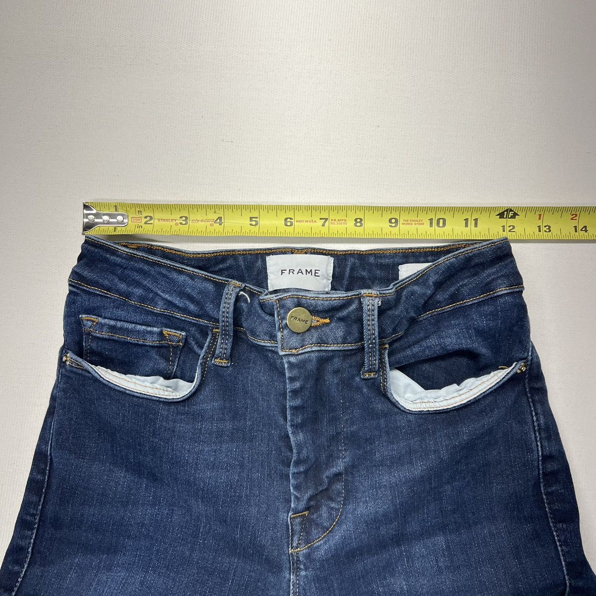 Frame Frame Jeans Blue Le One Skinny Denim Stretch Dark Kodak Wash Size 24" / US 00 / IT 34 - 19 Thumbnail